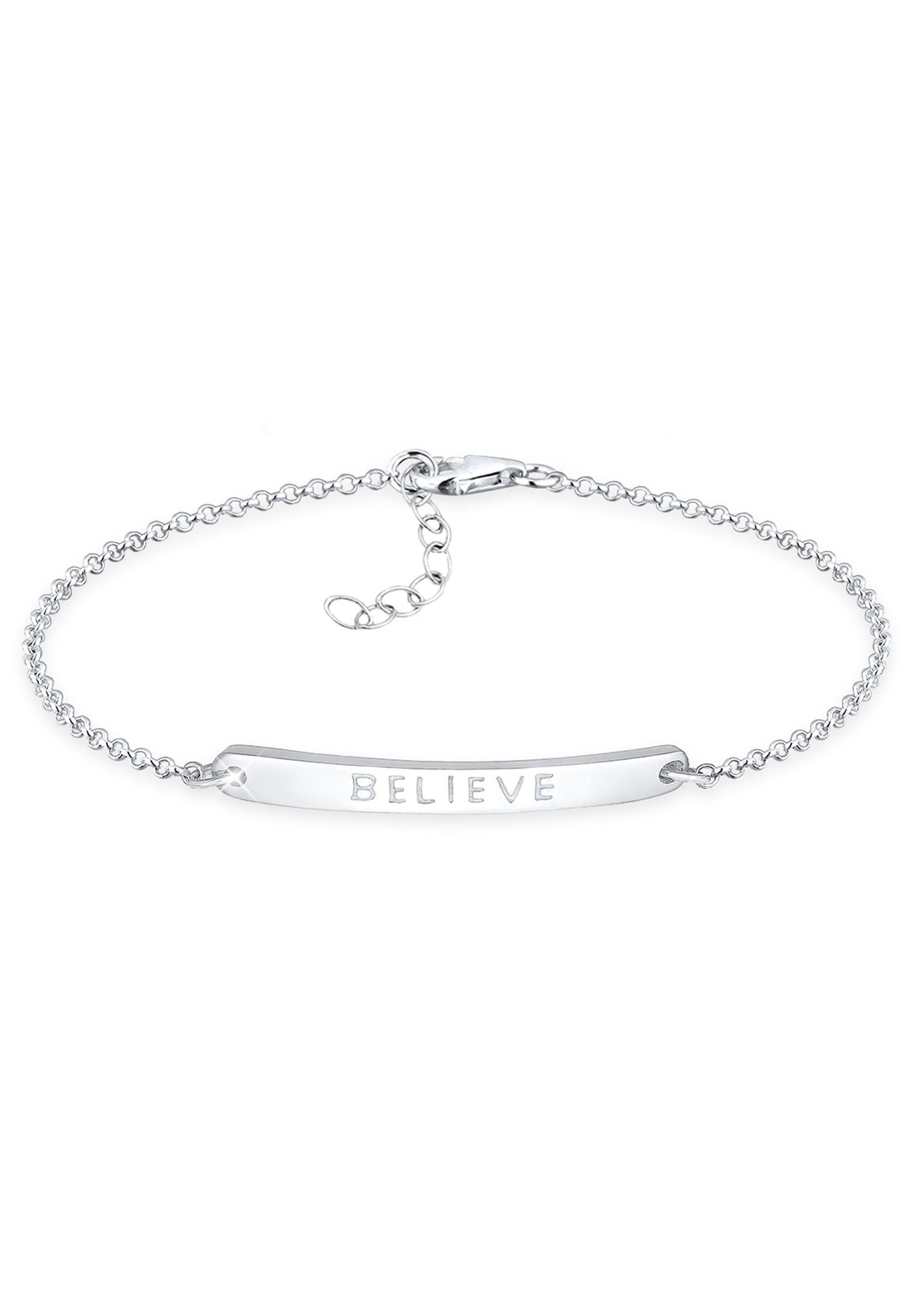 Elli Armband Believe-Schriftzug 925 Sterling Silber, Believe-Schriftzug | Armbänder