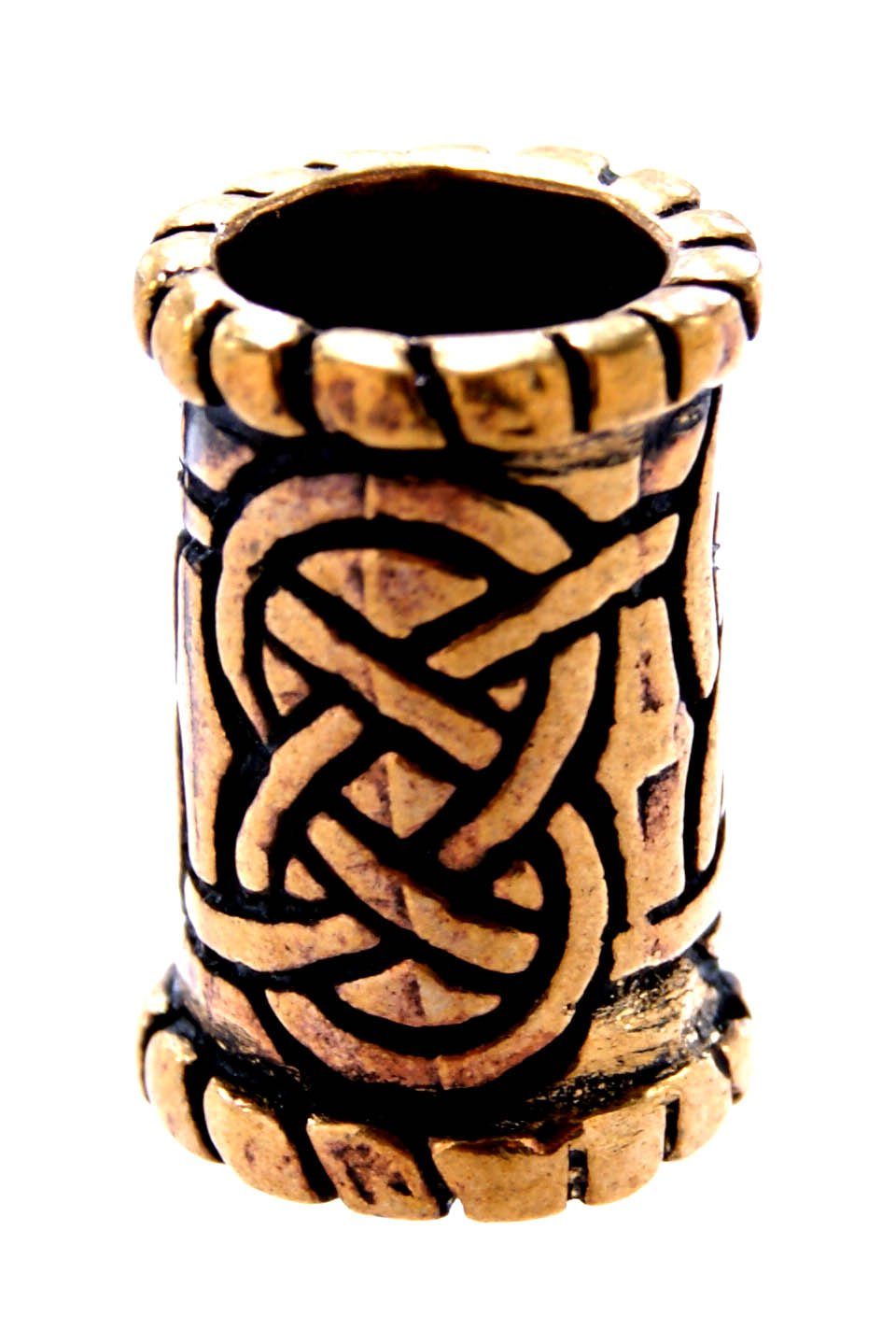 Kiss of Keltenknoten Bronze 6mm Haarperle Leather keltische Bartperle Knoten Diadem