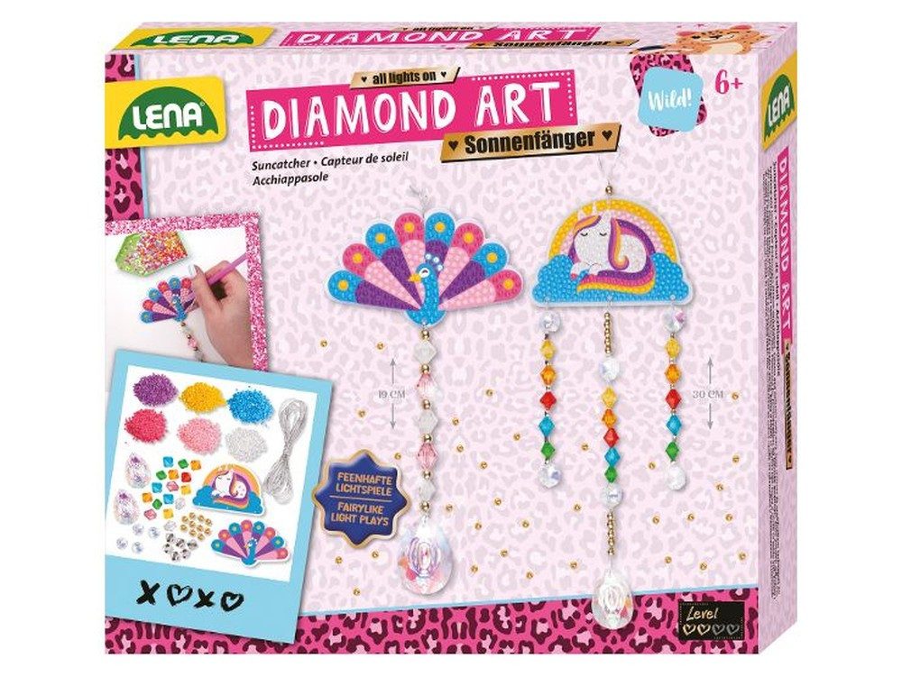 SIMM Spielwaren Kreativset Diamond Art Sonnenfänger Bastelset für Kinder