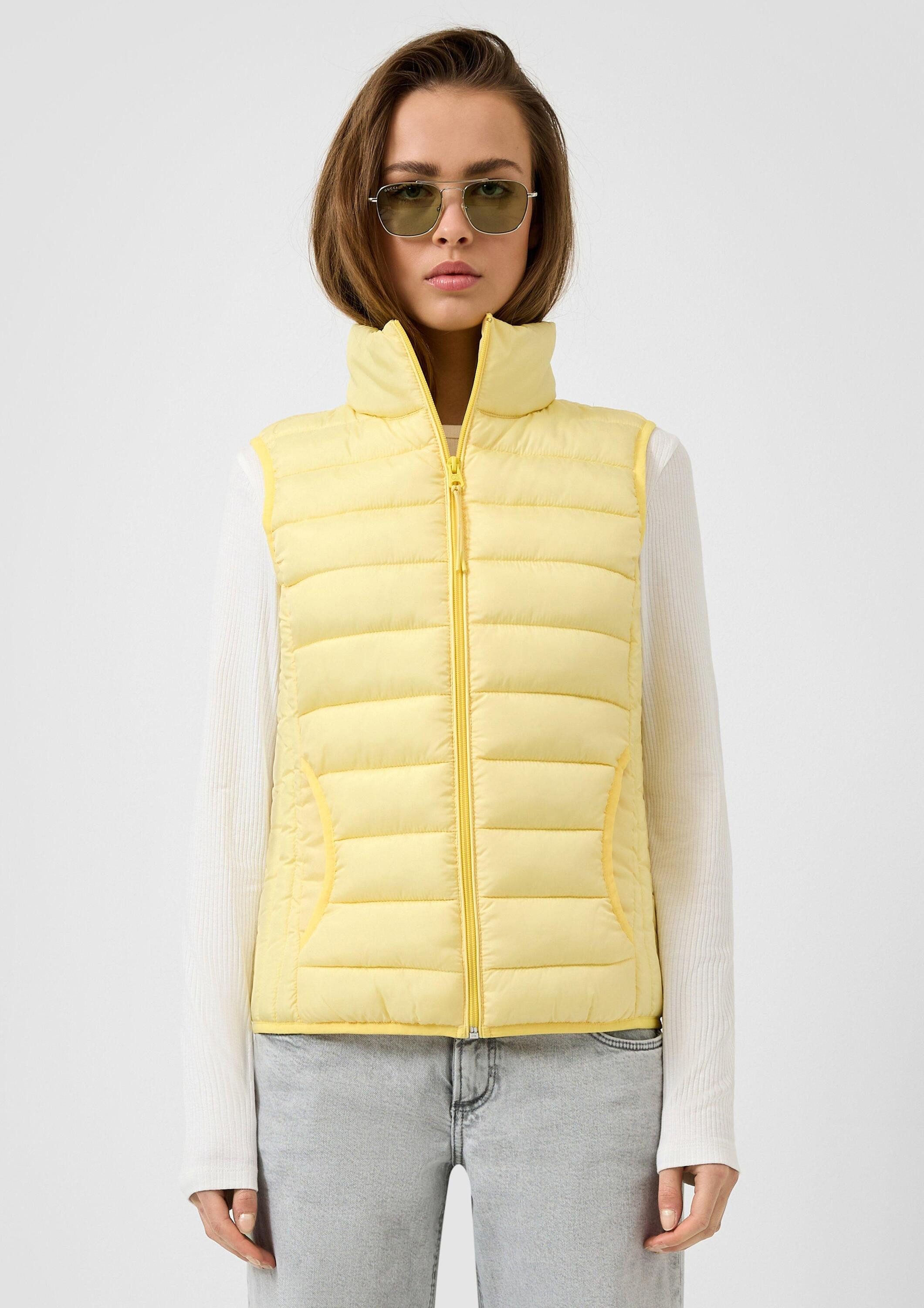 QS Outdoorjacke Outdoor-Weste Steppweste mit Stehkragen