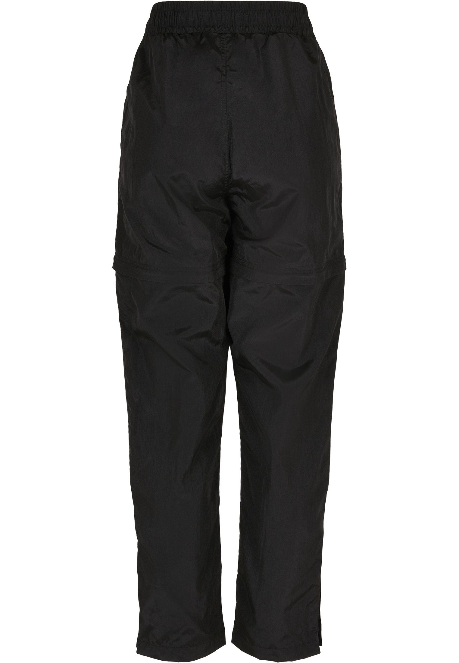 URBAN CLASSICS Jerseyhose Damen Nylon Crinkle Shiny Zip Pants (1-tlg) Ladies