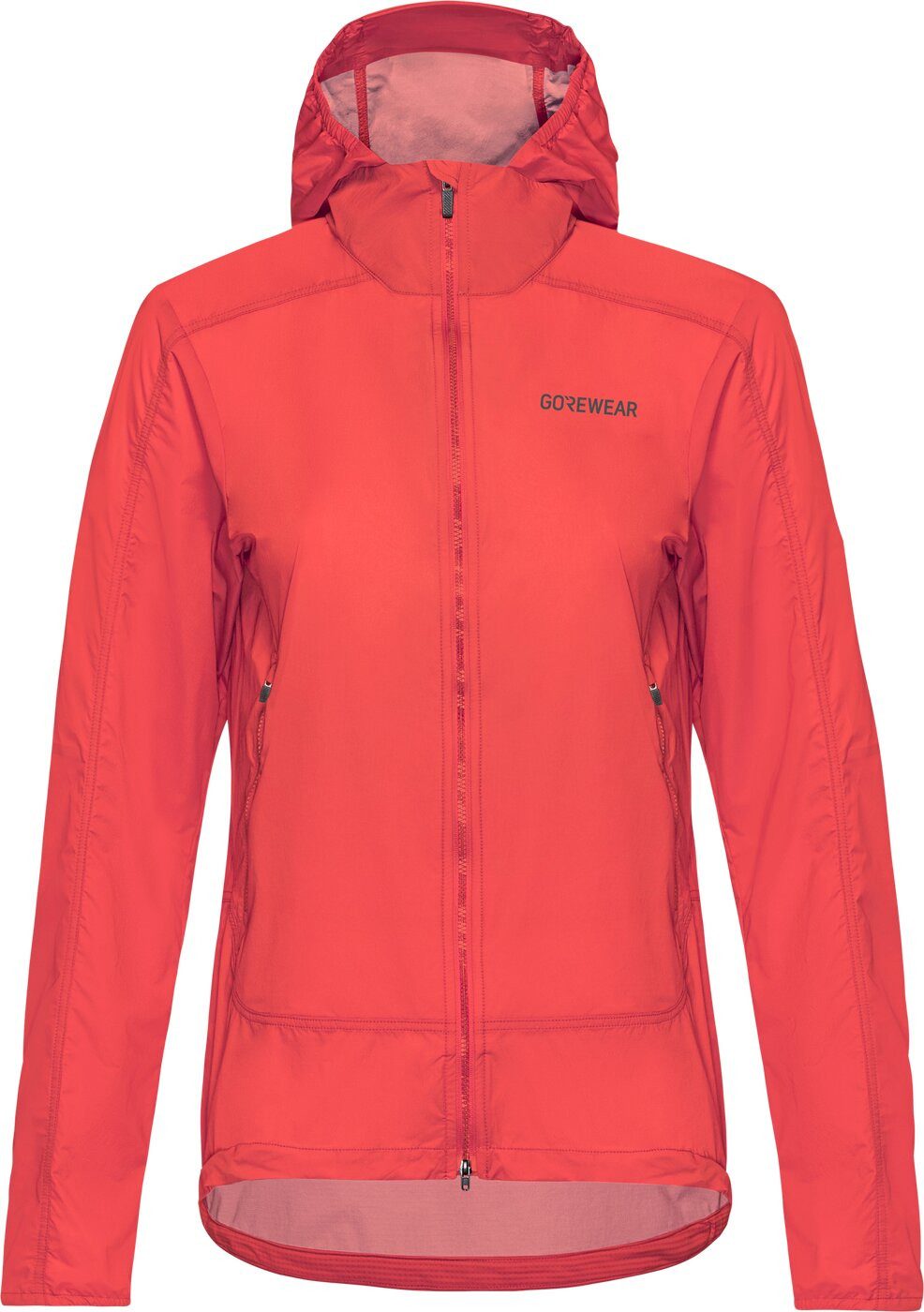 GORE® Wear Laufjacke GOREWEAR FERNFLOW Windbreaker mit Kapuze Damen CORAL RED