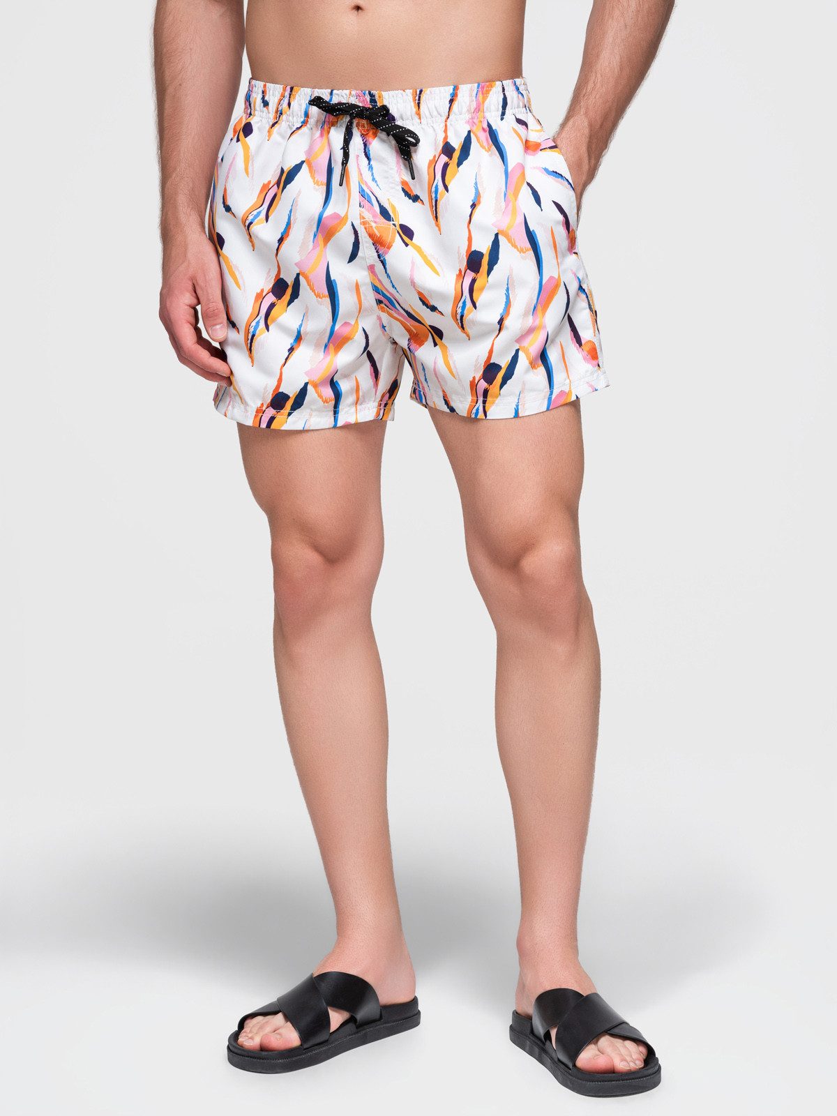 OMBRE Badeshorts Badeshorts für Männer Print zwei Vordertaschen