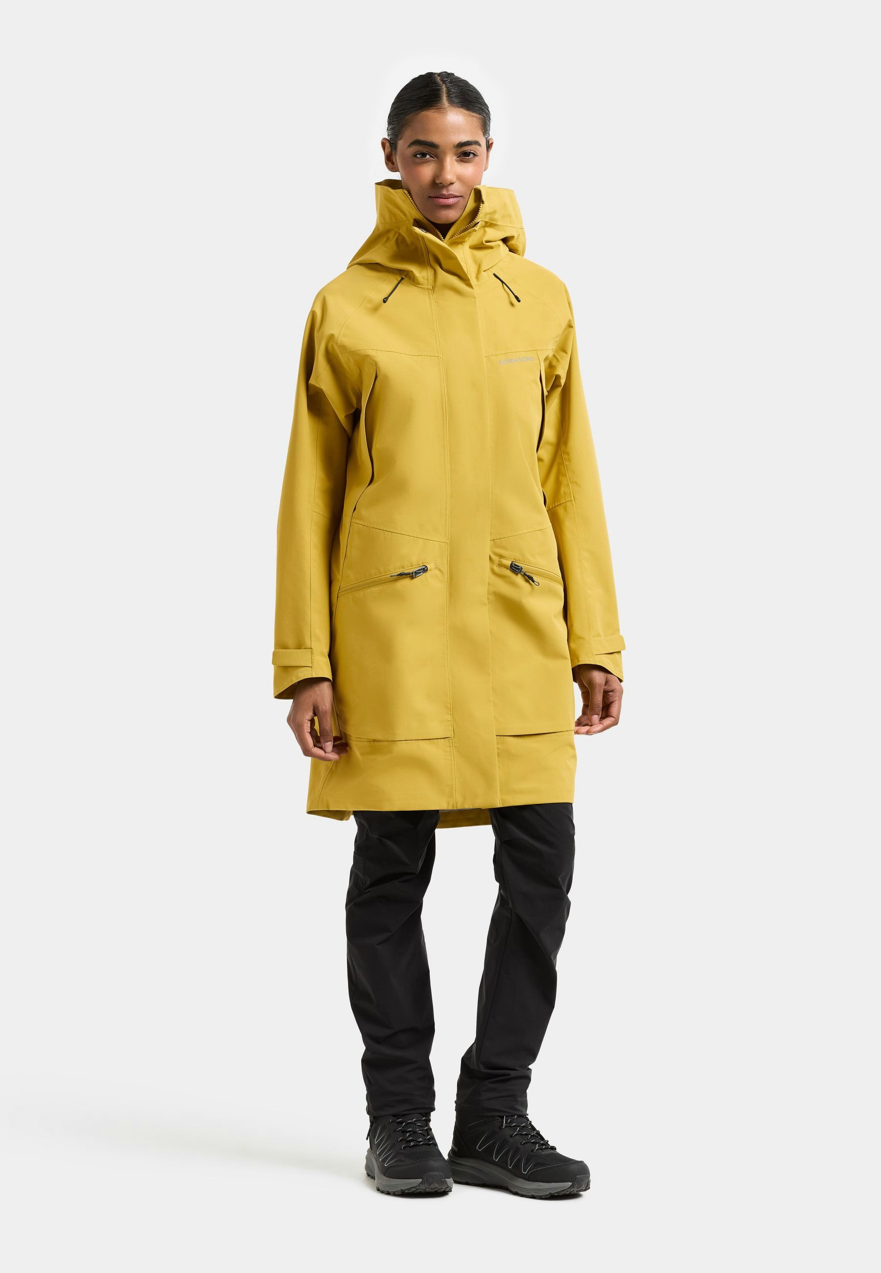 Didriksons Parka Damen Übergangsjacke Mantel Wasserdicht ILMA mit Kapuze mit Taschen