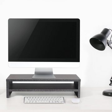 RICOO Schreibtischaufsatz FS0114-BG, Monitorständer Schreibtisch Monitorerhöhung Bildschirm Tisch Aufsatz