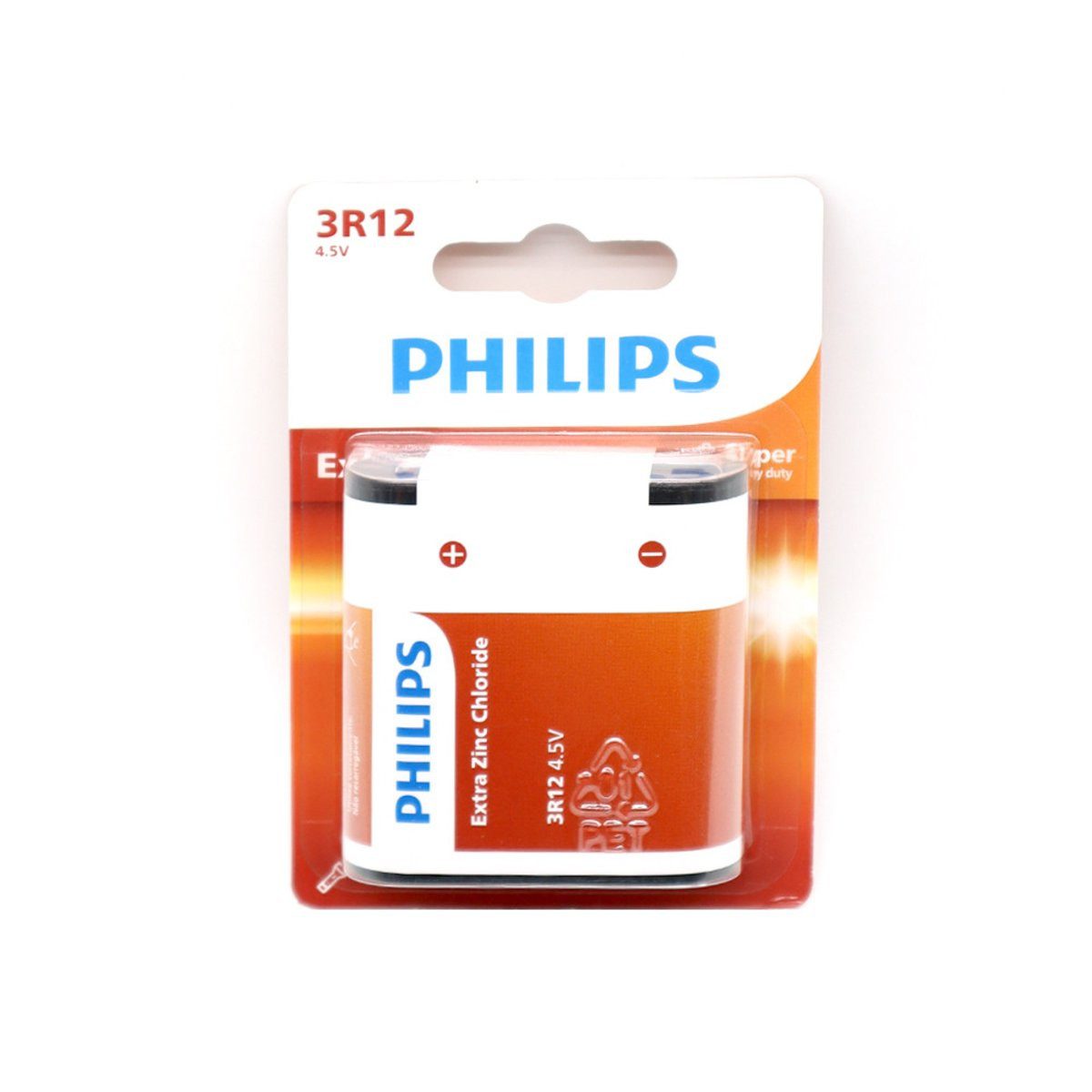 Philips Philips Batterie Longlife R12 1 Stück Phil-3R12L1B/10 Verlängerungskabel
