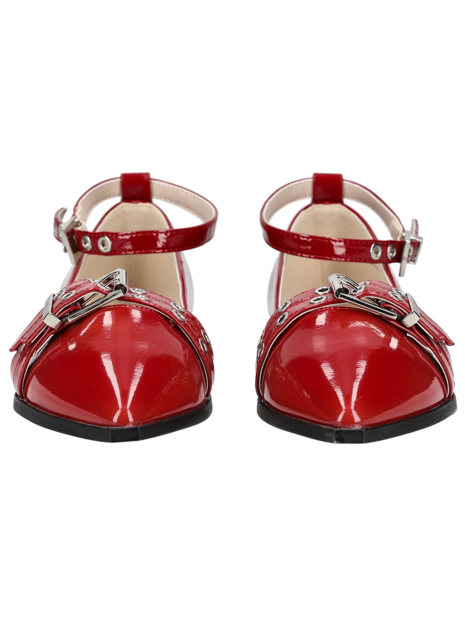 Buffalo Buffalo Ballerinas Lederimitat Riemchenballerina