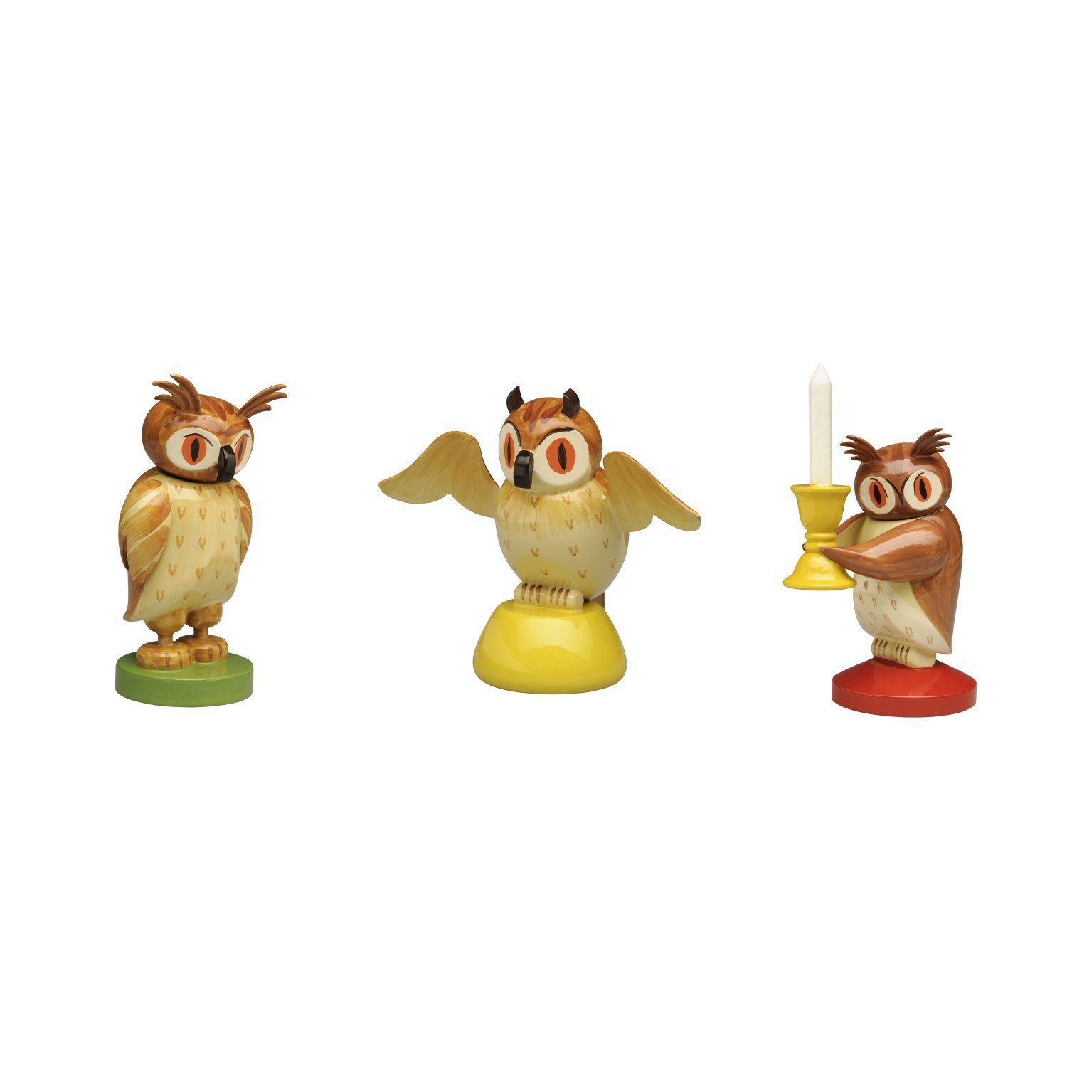 Wendt & Kühn Sammelfigur Eulen Satz aus 3 Figuren 5262/1-5