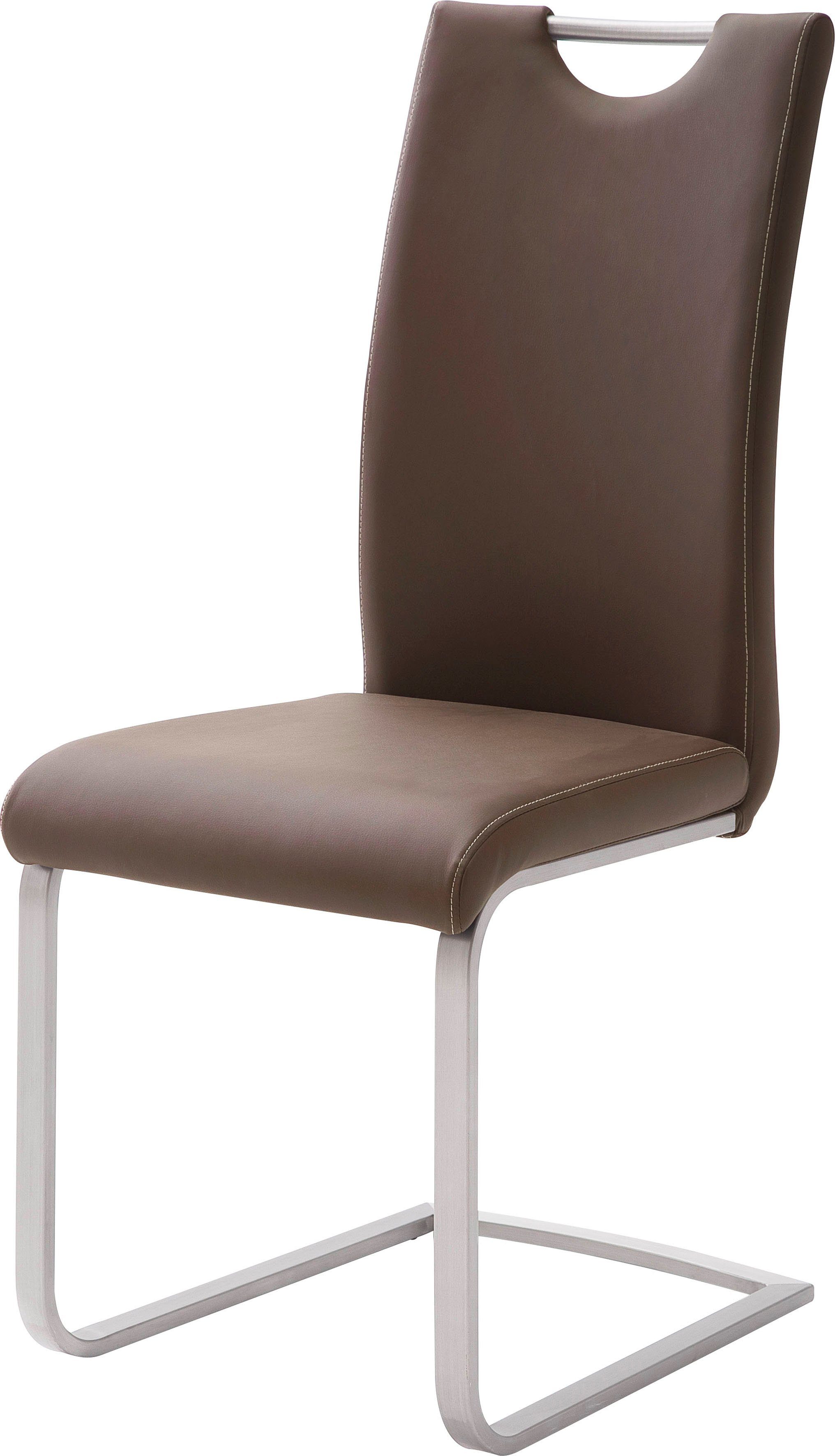 MCA furniture Freischwinger Paulo braun 120 kg 4 braun Stuhl (Set, St), | bis belastbar
