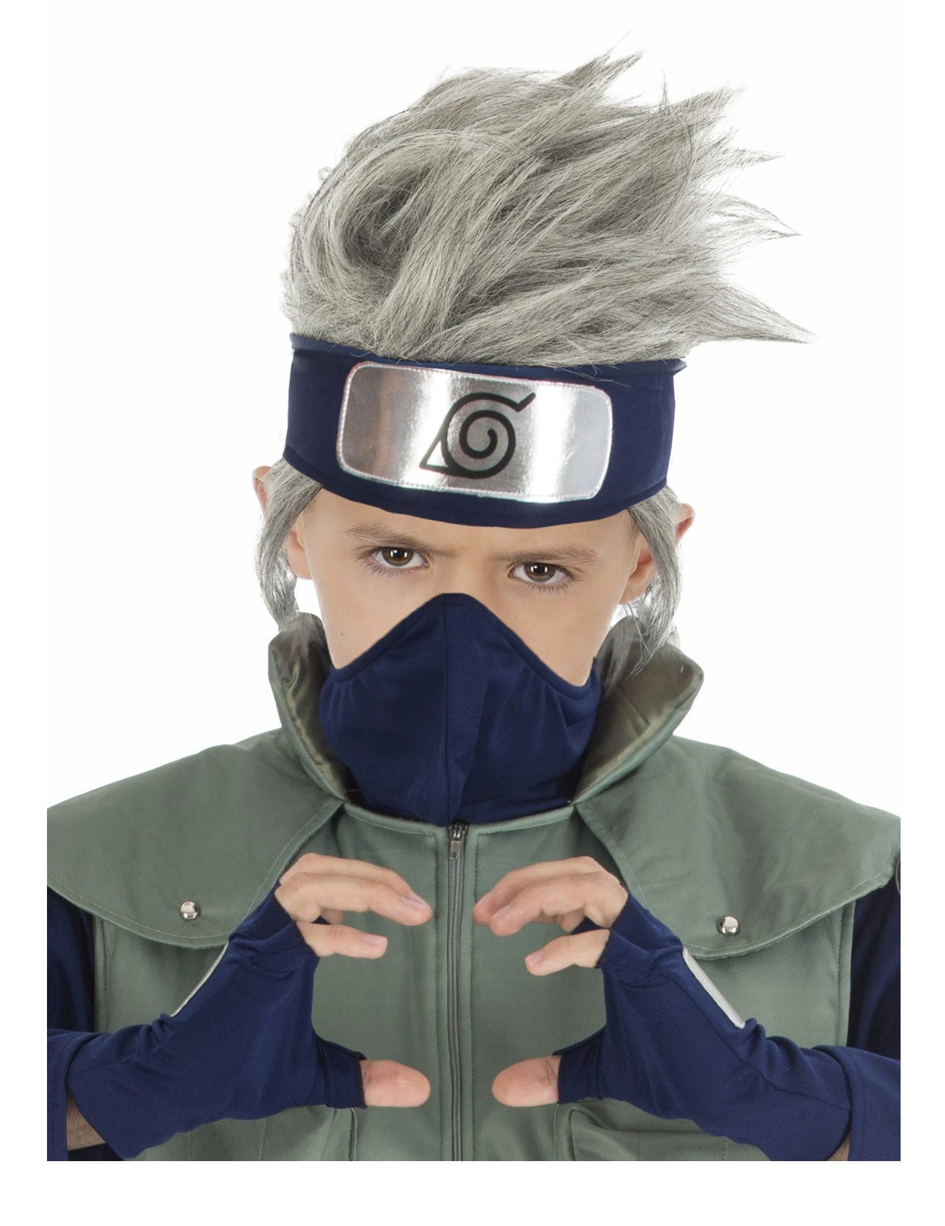 CHAKS Kostüm Kakashi-Perücke Kostümaccessoire für Kinder