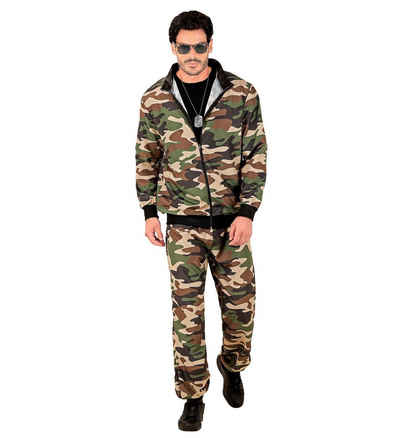 Widmann S.r.l. Kostüm Trainingsanzug 'Camouflage' für Erwachsene, Mehrf