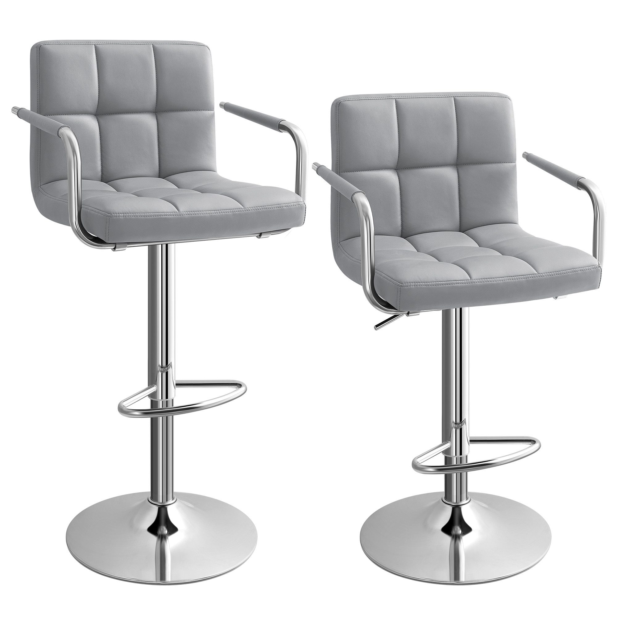 SONGMICS Barhocker Barstühle (Set, 2 St., 2er), Kunstlederbezug, Höhe 95-11 günstig online kaufen