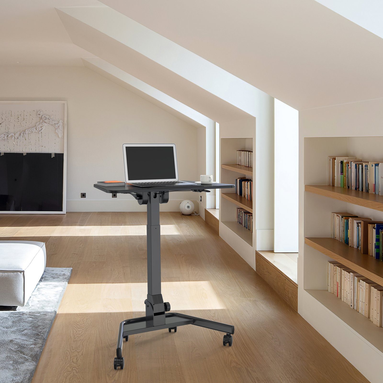 SVITA Schreibtisch JEJU, Stehpult, Mobil, Computertisch, Laptoptisch, Schwa günstig online kaufen