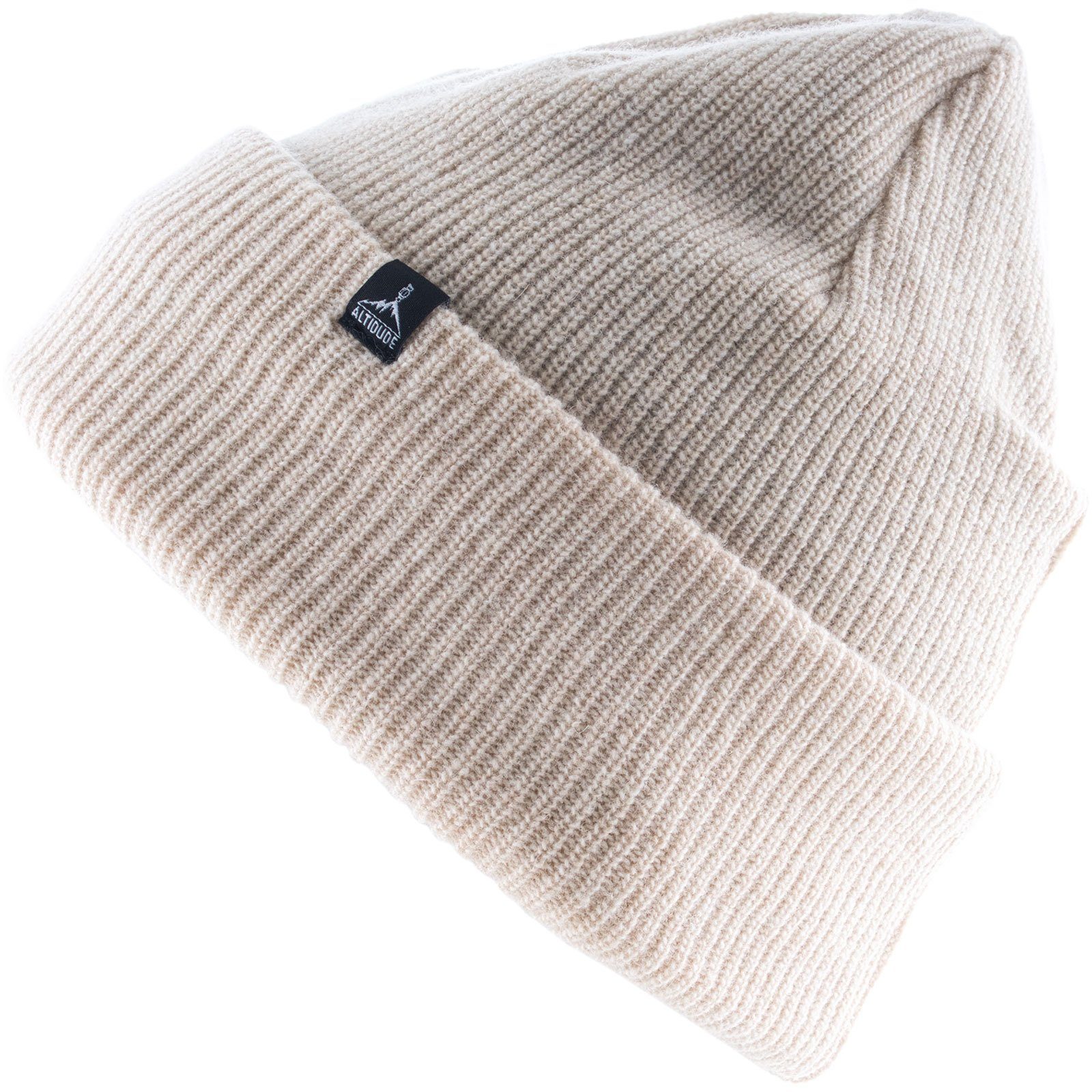 ALTIDUDE Beanie Winter Mütze Hermit Beanie Rip Wolle Unisex Strickmütze Grob Merino