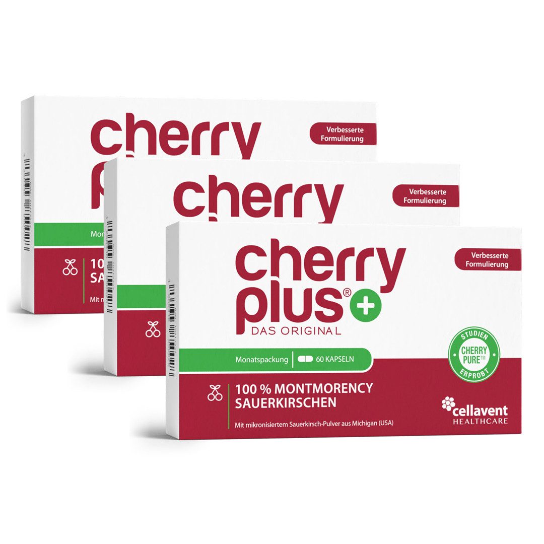Cellavent Healthcare Montmorency Sauerkirsche Kapseln - Cherry PLUS Kapseln