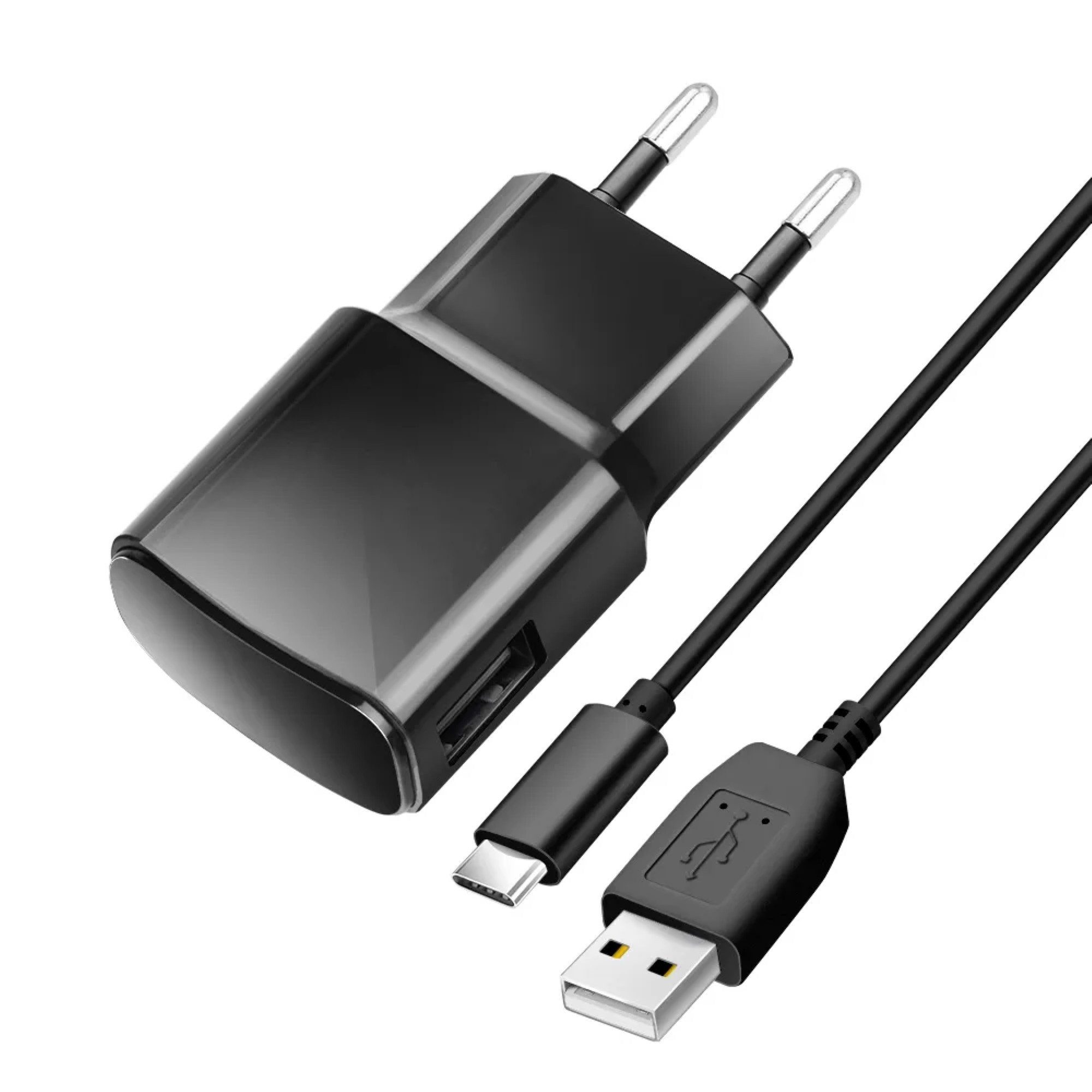 COFI 1453 Reiseladegerät 2A 10W USB A + Kabel USB A auf Typ C TFK-TC-1100B USB-Ladegerät