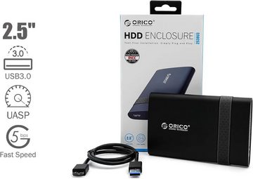 ORICO Externe Festplatte 1TB 2.5" USB 3.0 schwarz externe HDD-Festplatte (1TB) 2,5", für PC Laptop TV PS4 PS5 Xbox, kompatibel mit Windows Mac und Linux