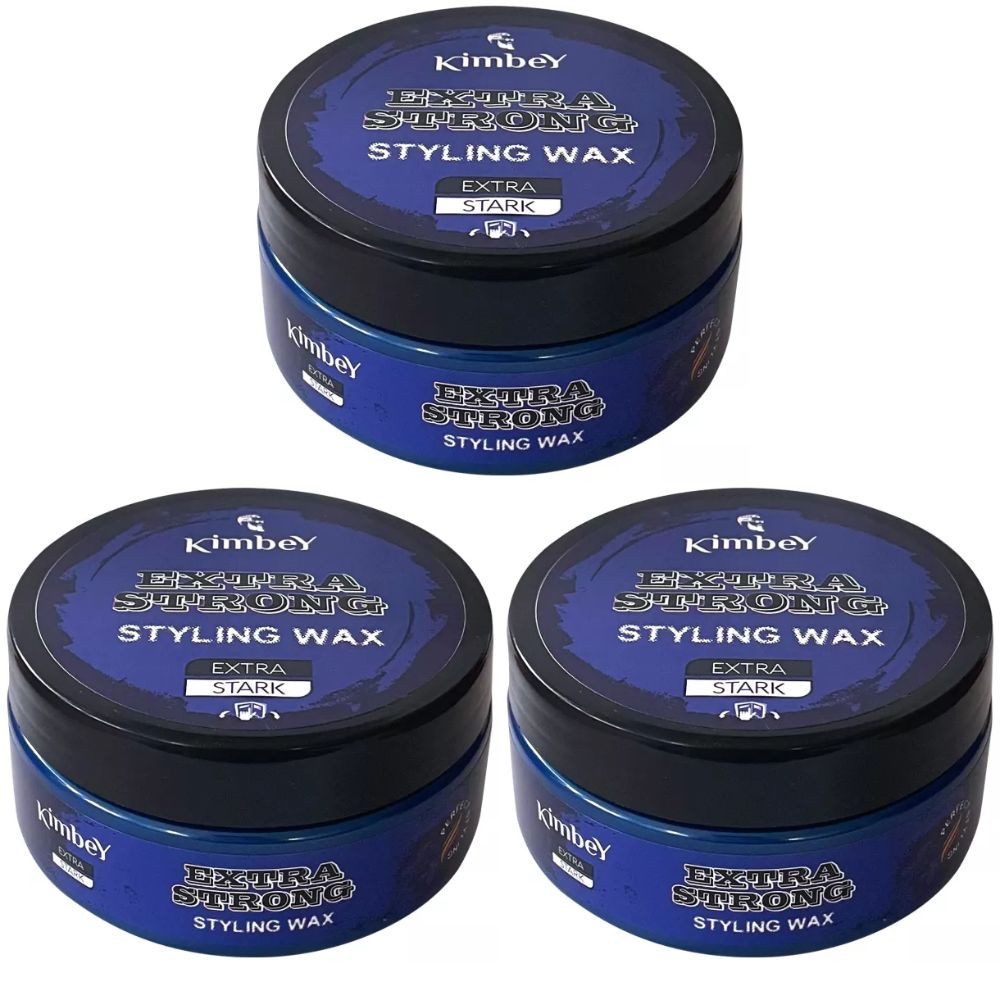 Haargel Kimbey Styling Wax Extra Strong 3x 150 ml