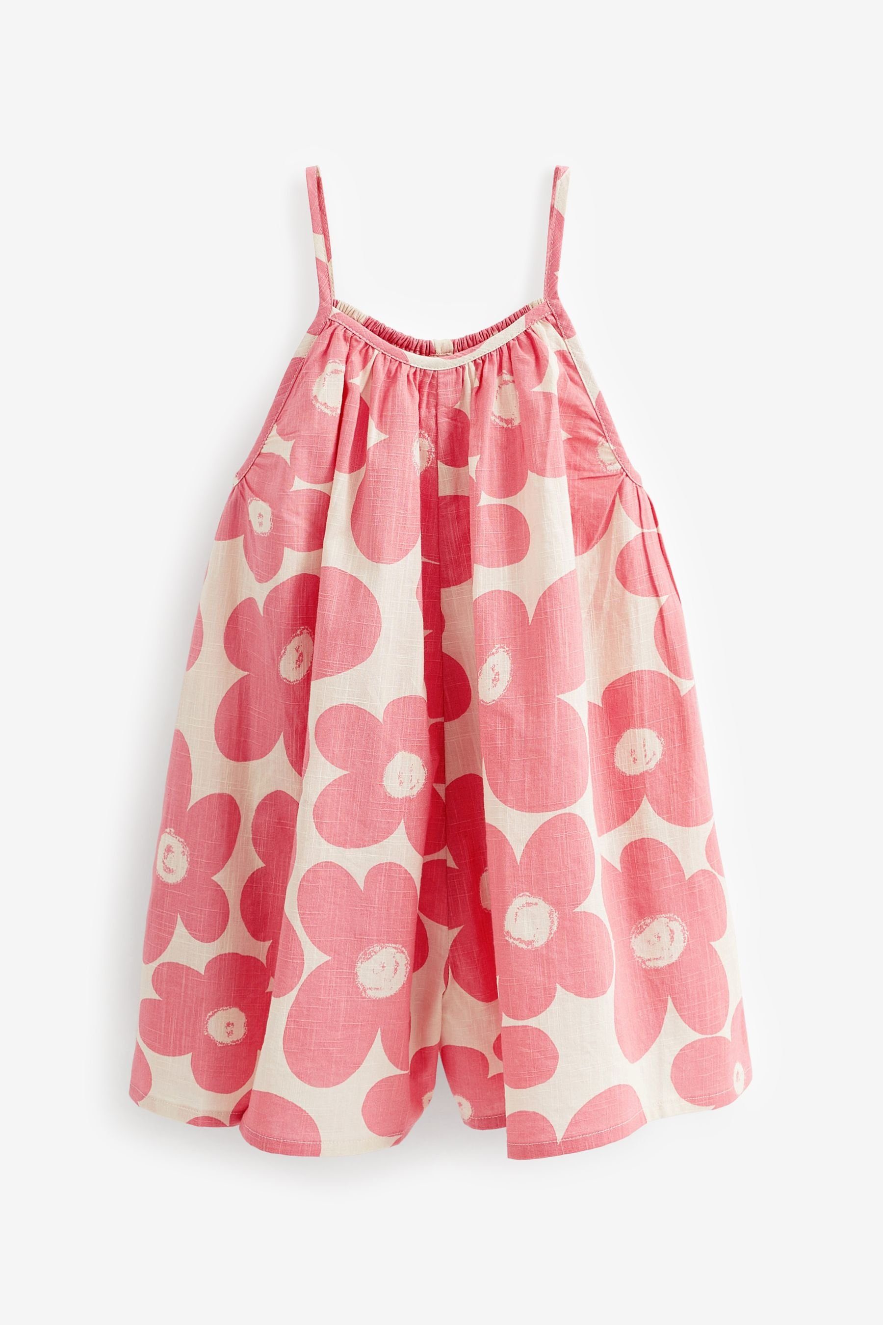 Next (1-tlg) Overall Playsuit Flower Pink