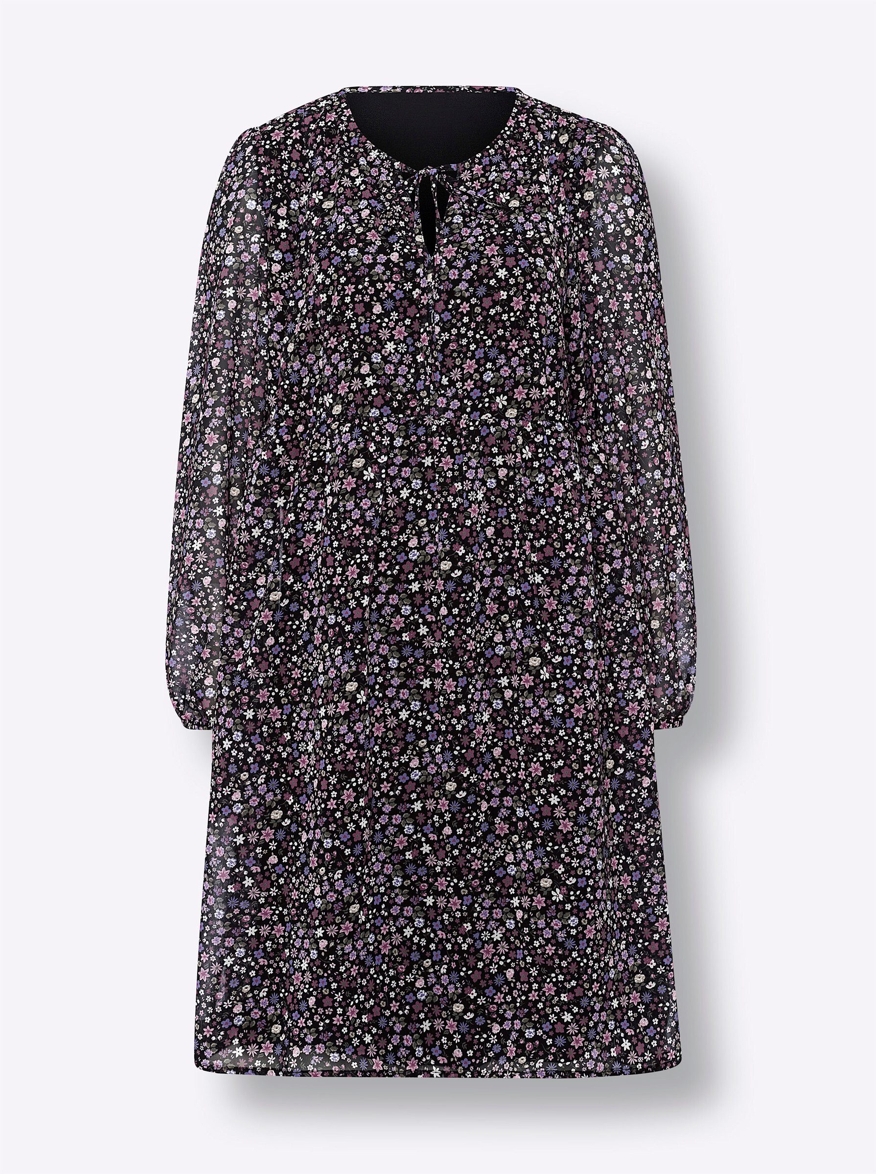 heine Etuikleid Druck-Kleid Langarm