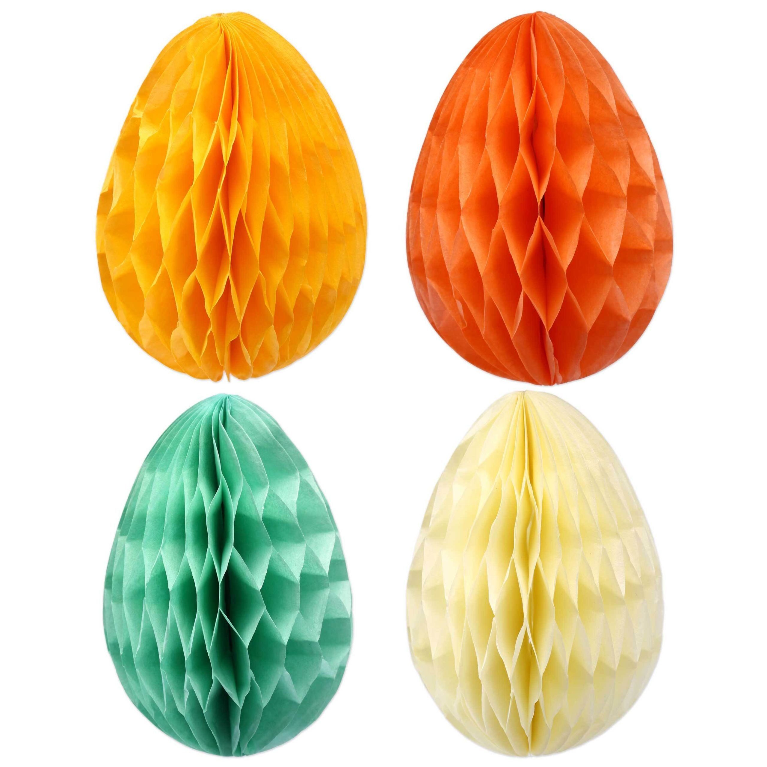PAPIERDRACHEN Osterei 12 Ostereier aus Seidenpapier Pastell