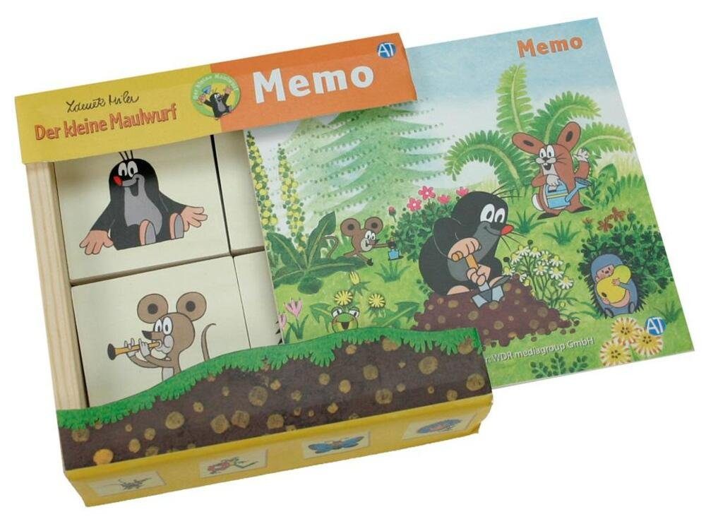 Trötsch Verlag Spiel, Holz-Memo "Der kleine Maulwurf"