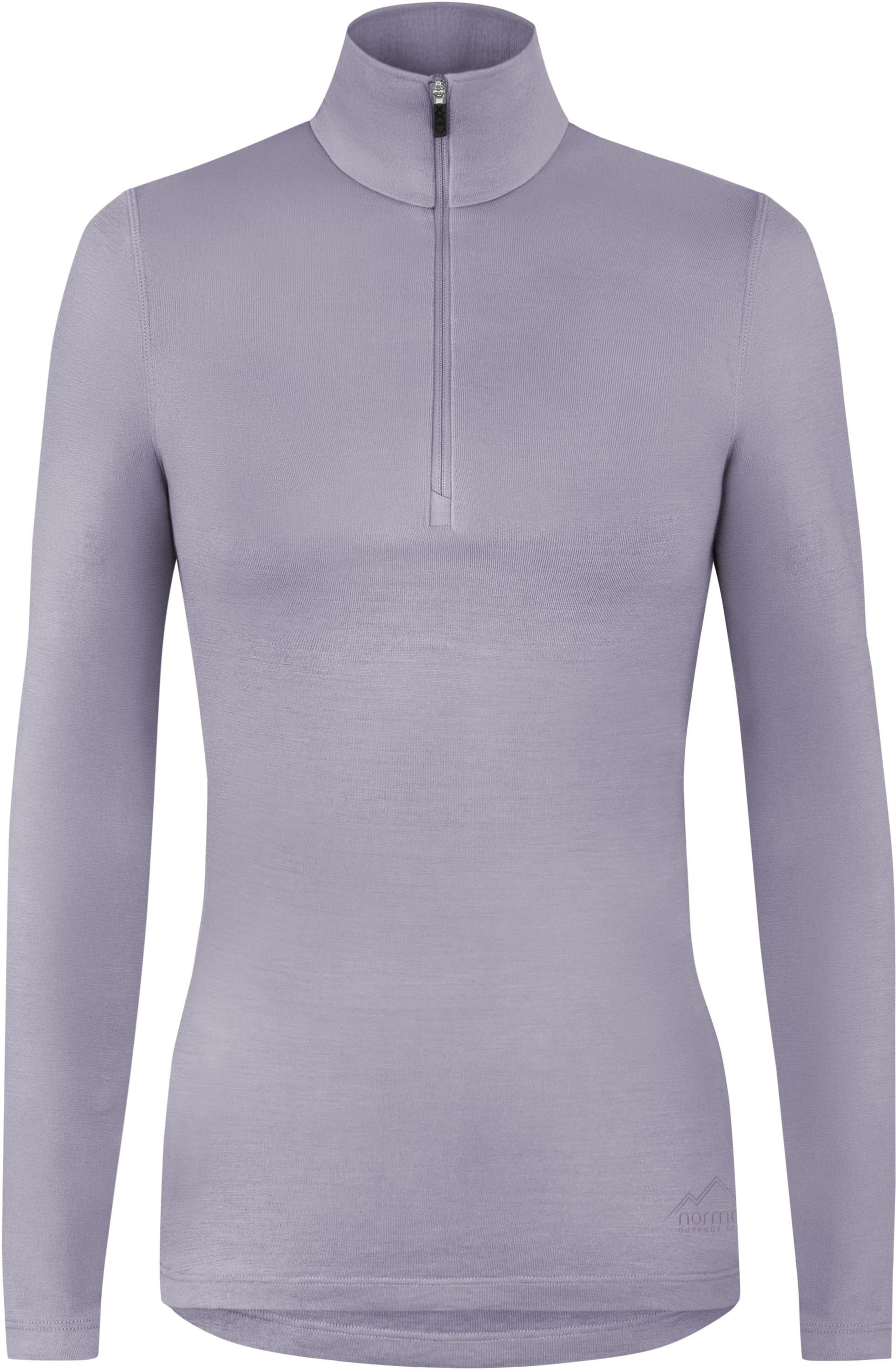 Langarmshirt Damen Merino Langarm mit 1/4 Zipper Launceston