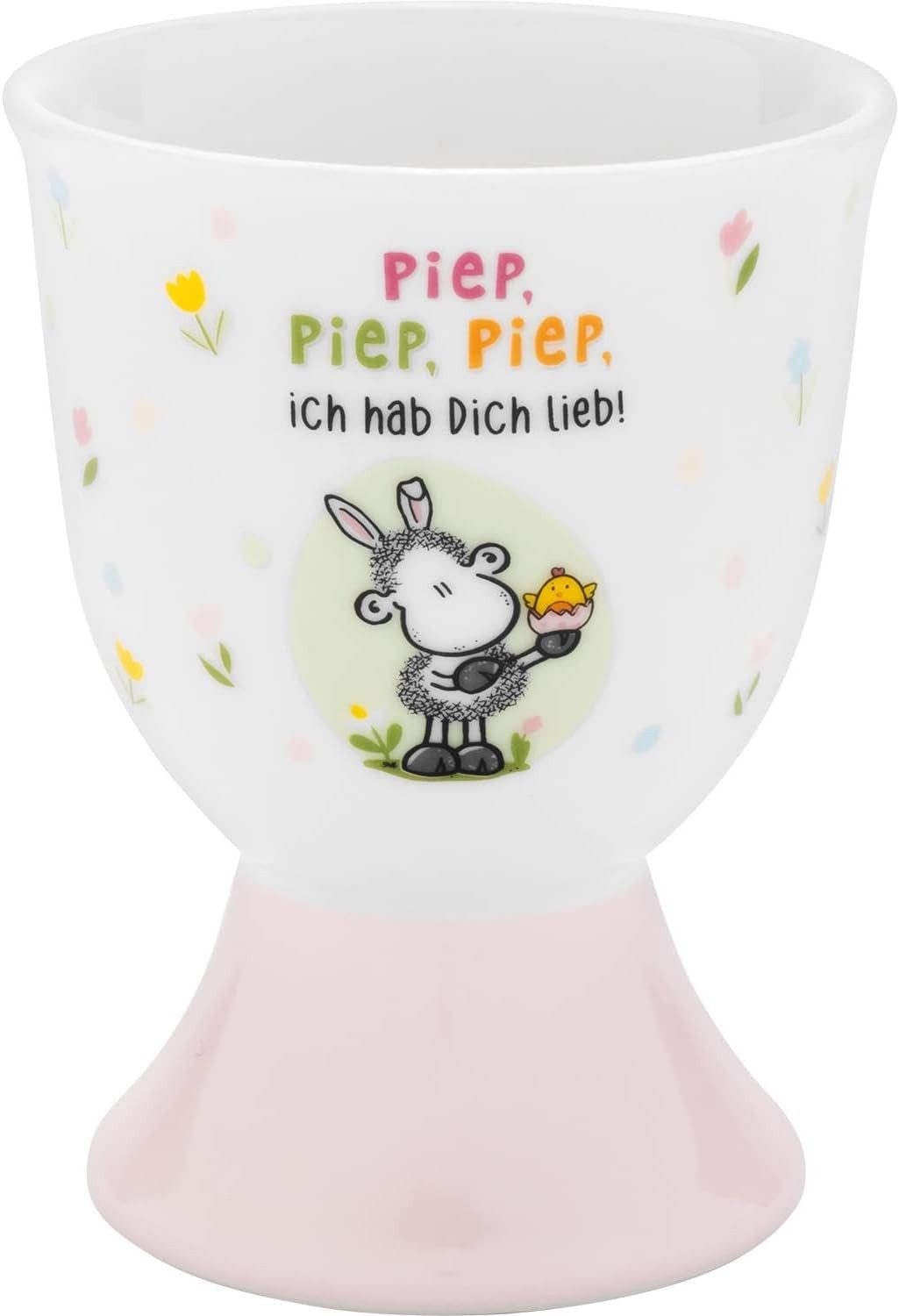 Eierbecher Eierbecher Porzellan Ø 5,1cm H 6,8cm Sheepworld PIEP ...hab dich lieb