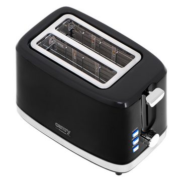 Camry Toaster CR 3218 2-Scheiben-Toaster, Brötchenaufsatz, Auftaufunktion, Aufwärmfunktion, 6 Bräunungsstufen