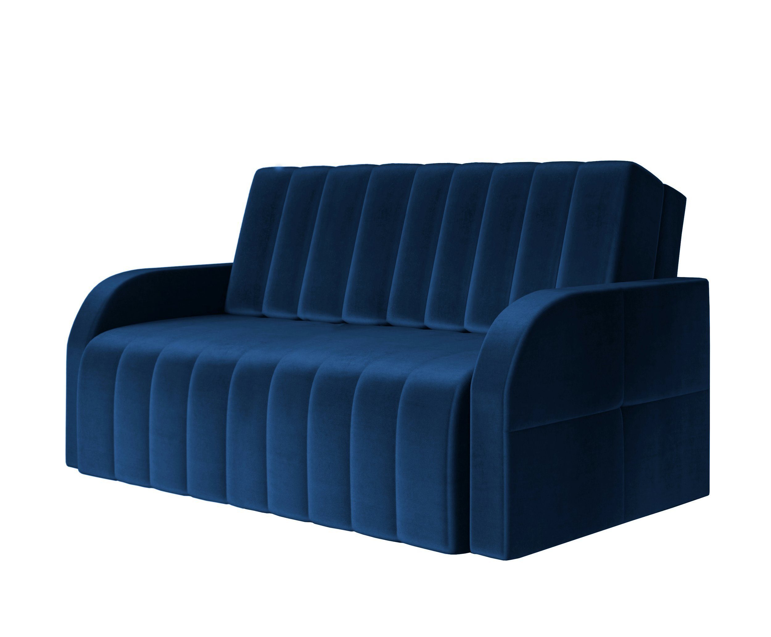 MOEBLO Kindersofa aus Samt MONTANA 120, Schlafsessel Sofa Кресла Jugendsofa Schlafsofa 2-Sitzer Gästebett mit Schlaffunktion, mit Bettkasten, mit Relaxfunktion, - (BxHxT):141x104x90cm