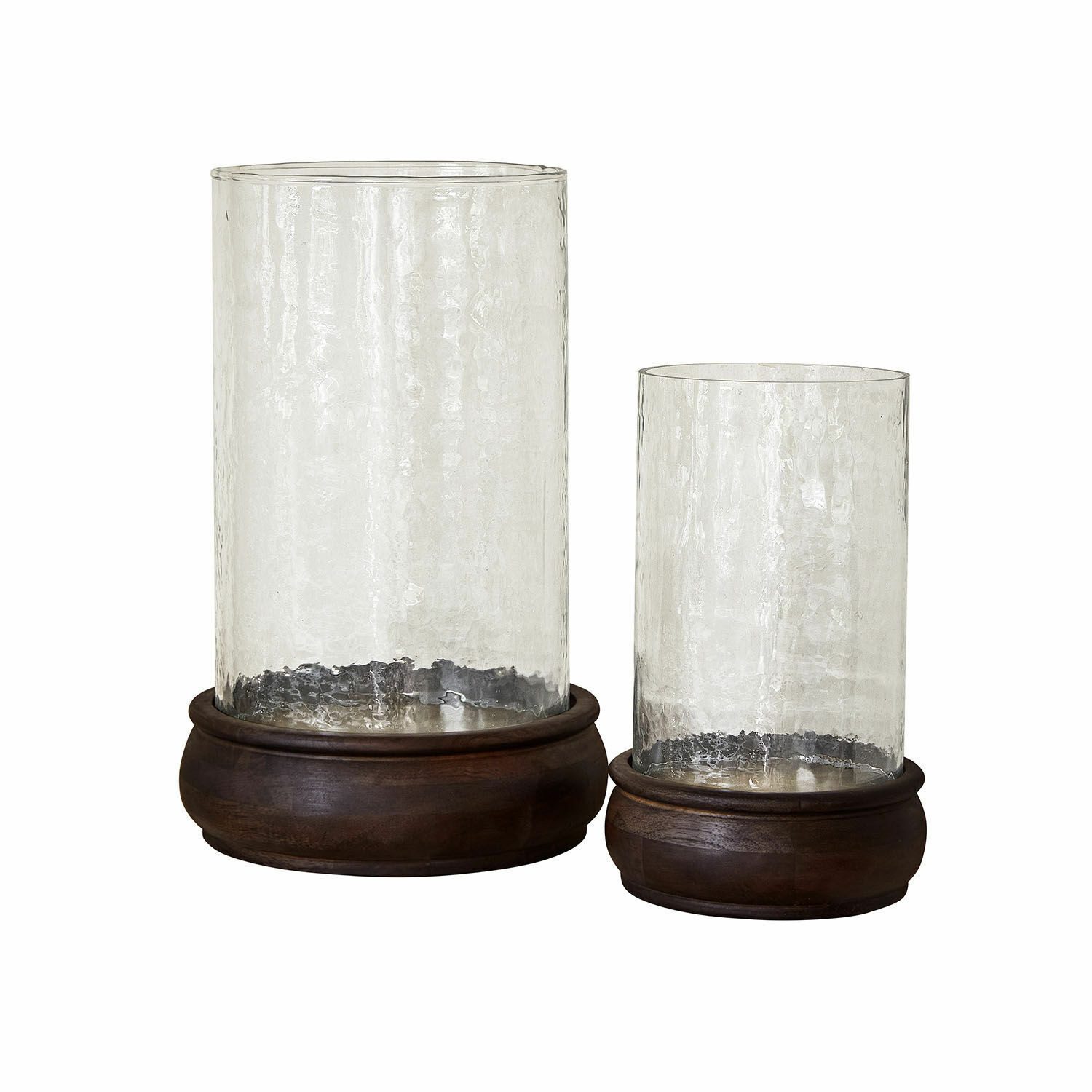 Mirabeau Windlicht Windlicht 2er Set Sivalor dunkelbraun/klar (2er Set, 2er Set)