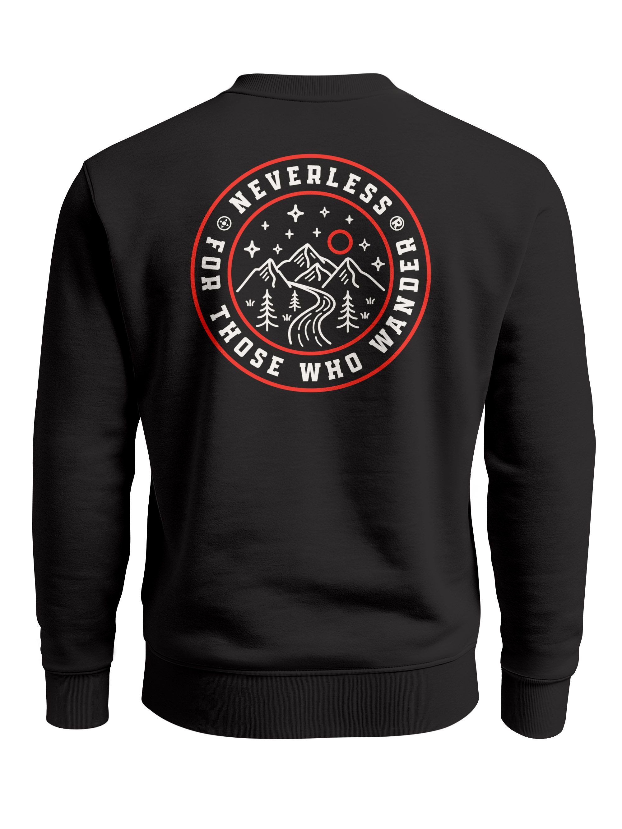 Sweatshirt Sweatshirt Herren Pullover Backprint Adventure Badge Outdoor Nature
