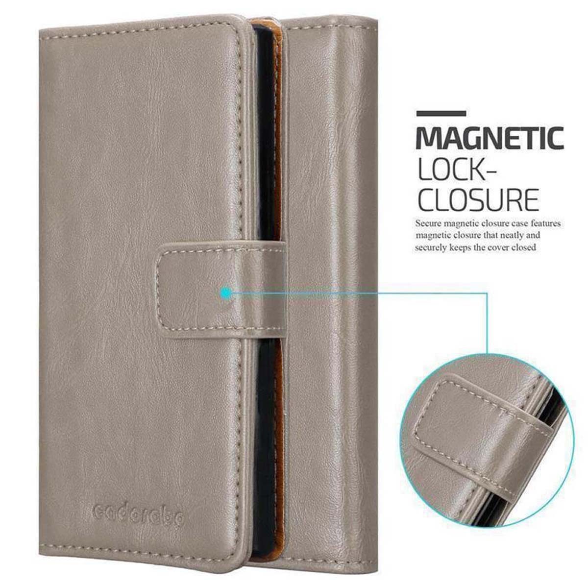 Cadorabo Handyhülle für Samsung Galaxy A7 2017 Hülle Samsung Galaxy A7 2017, Klappbare Handy Schutzhülle - Hülle - mit Standfunktion und Kartenfach