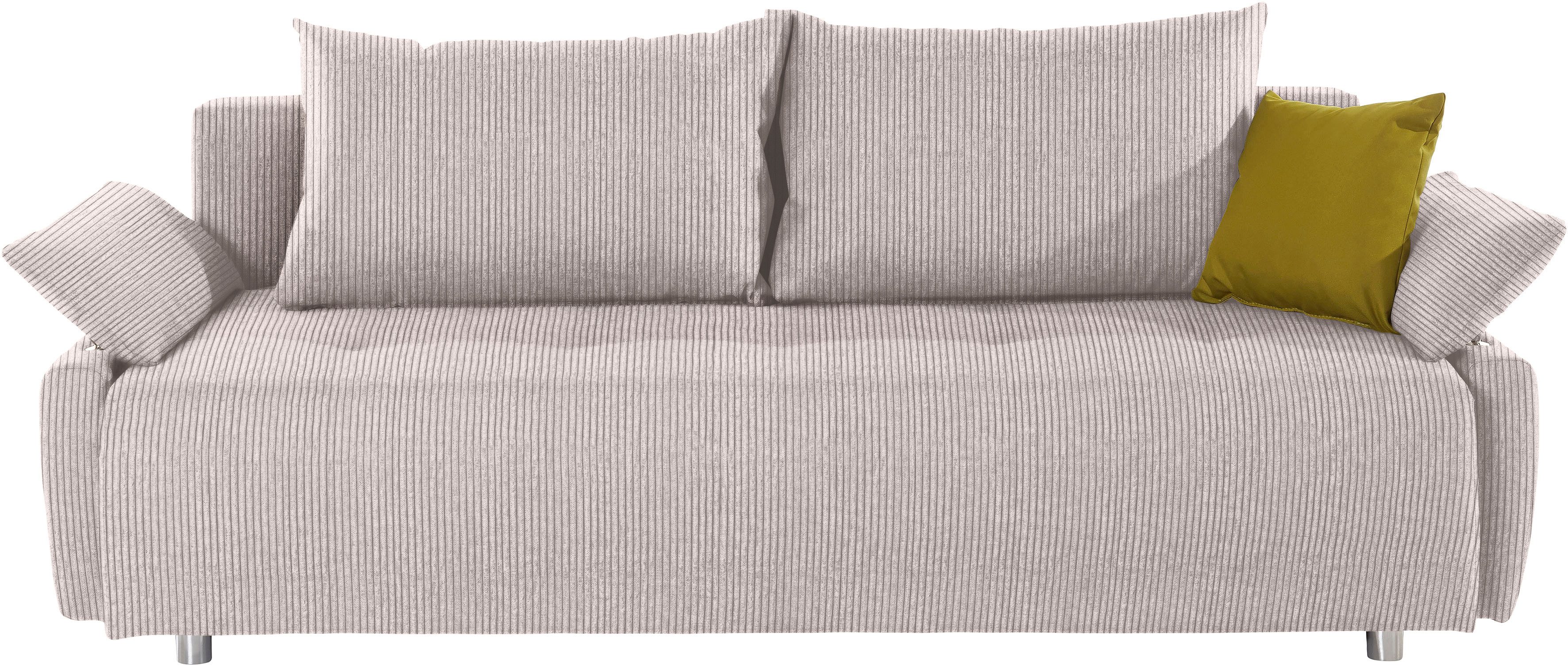 COLLECTION AB Schlafsofa, 3-Sitzer, Funtastic, inkl. Bettfunktion, Bettkasten, Federkern, Frei im Raum stellbar