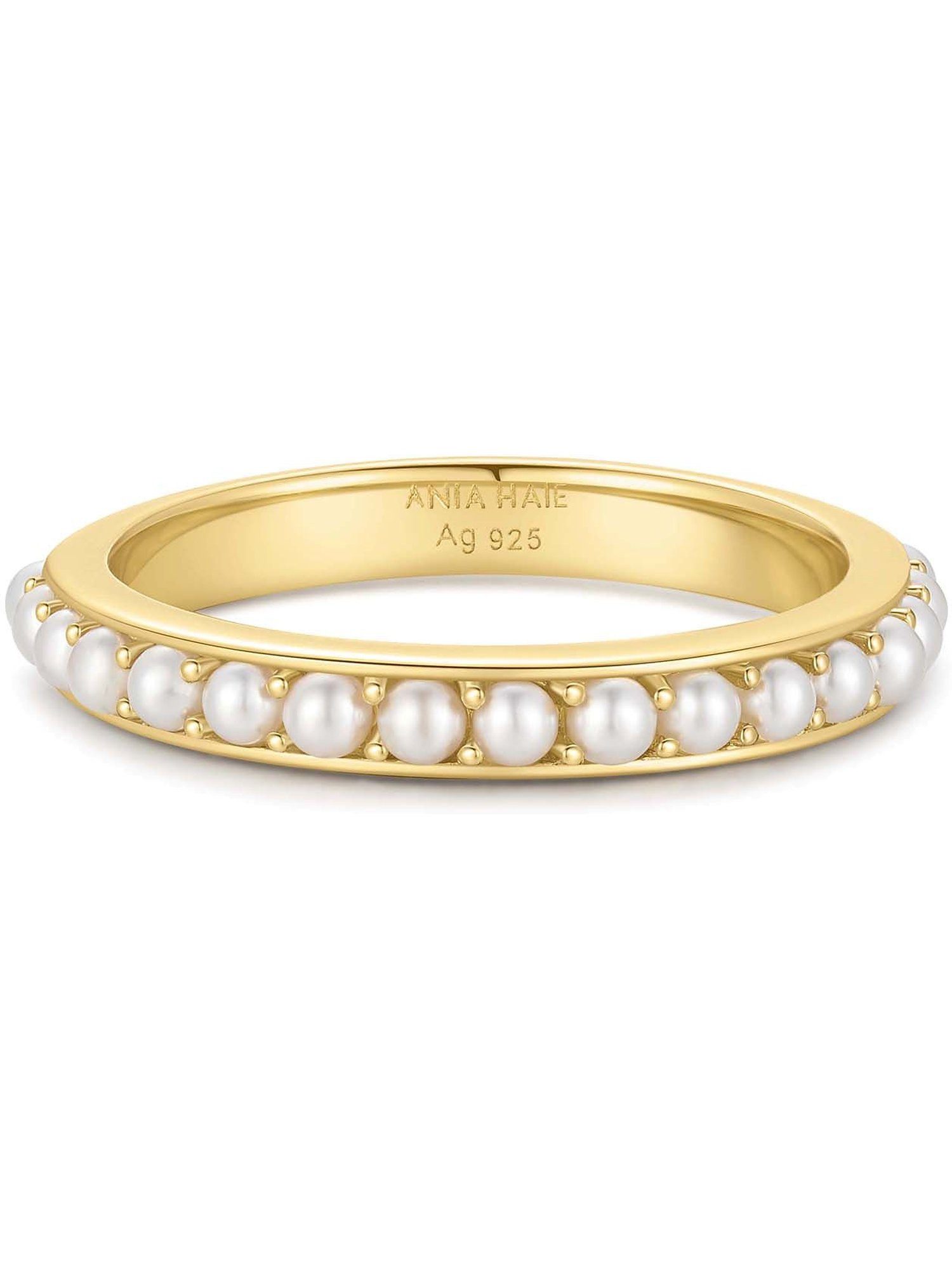 Ania Haie Fingerring Ania Haie Damen-Damenring 925er Silber Perlmutt günstig online kaufen