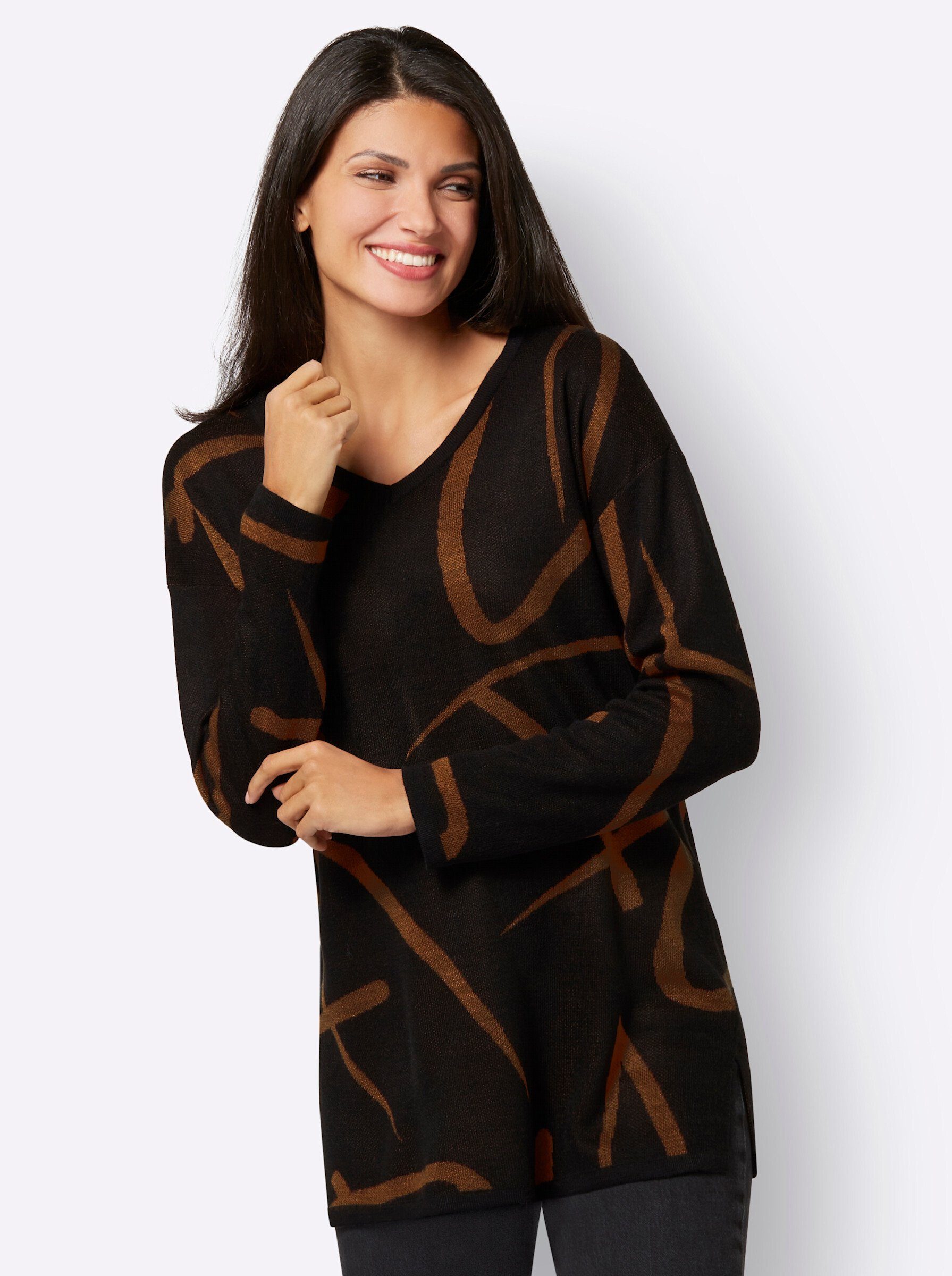Strickpullover Longpullover