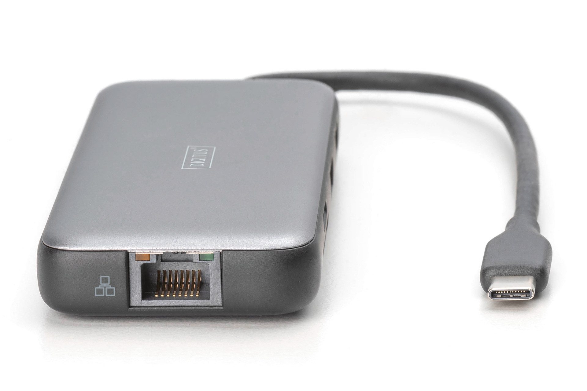 Digitus Laptop-Dockingstation USB-C Docking Station, 8-Port, HDMI, USB, RJ45, SD