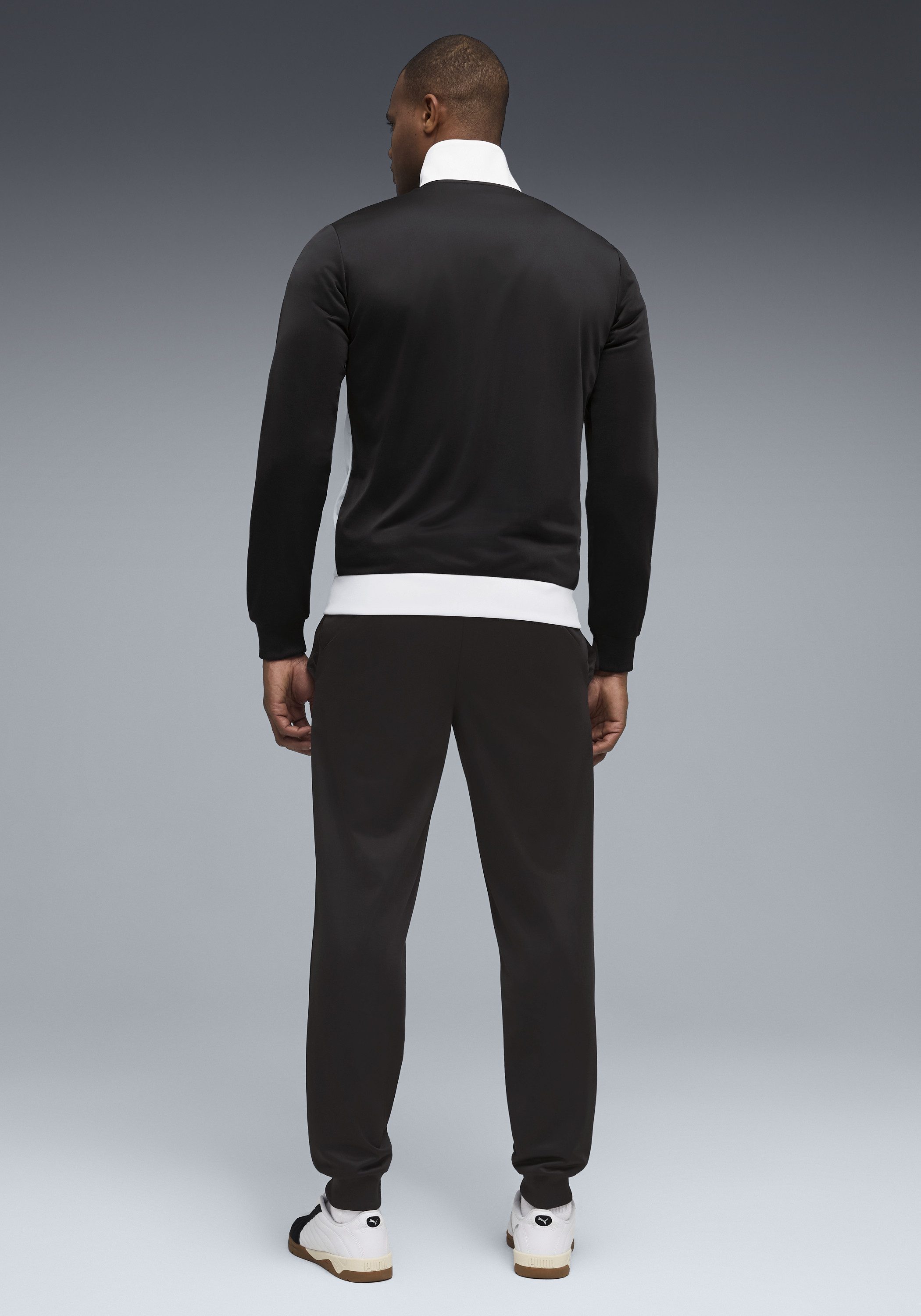 PUMA Trainingsanzug POLY COLORBLOCK SUIT (2-tlg), ohne Kapuze