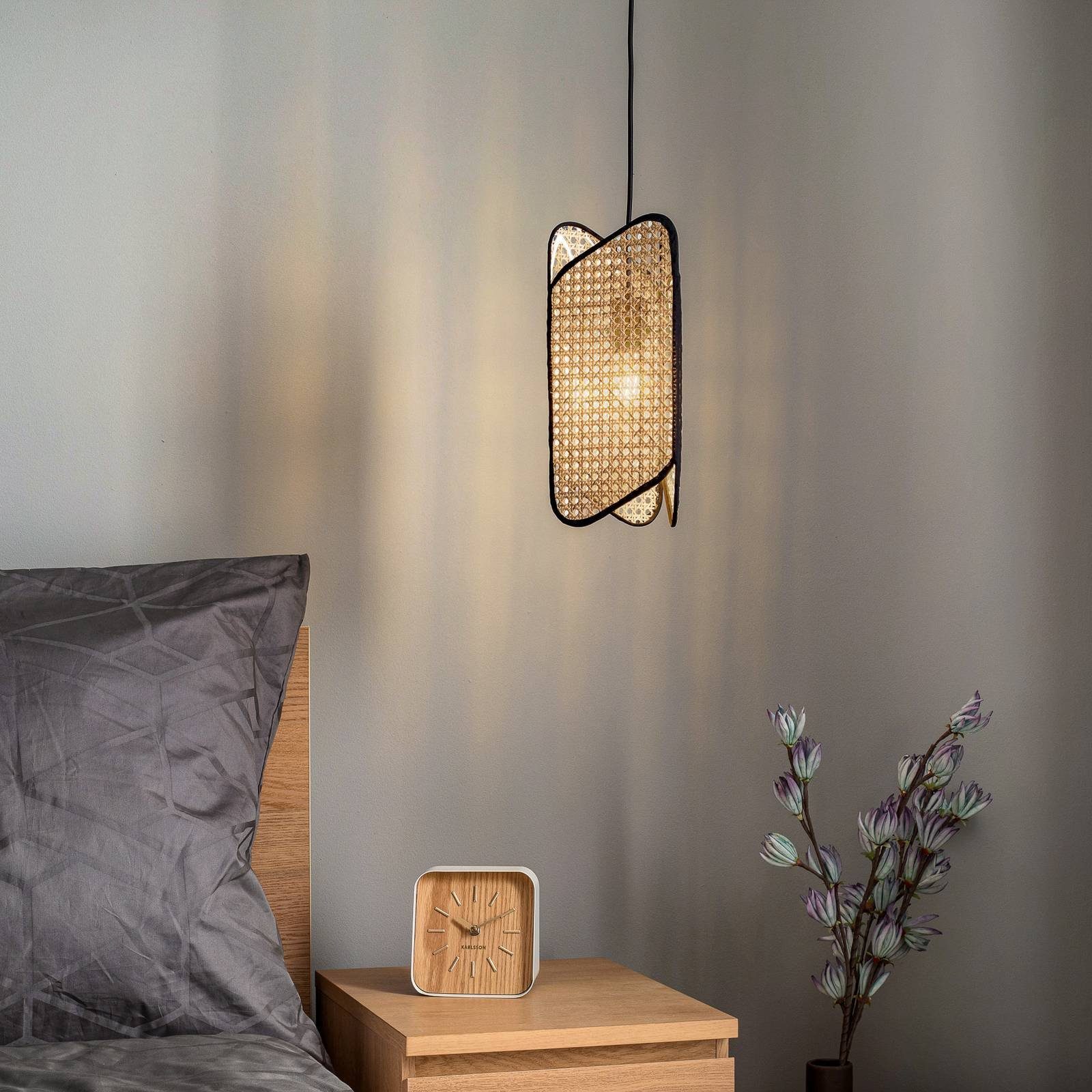 Lucande Hängeleuchte Bassiola, Holz IP20, 1 x 15 W LED