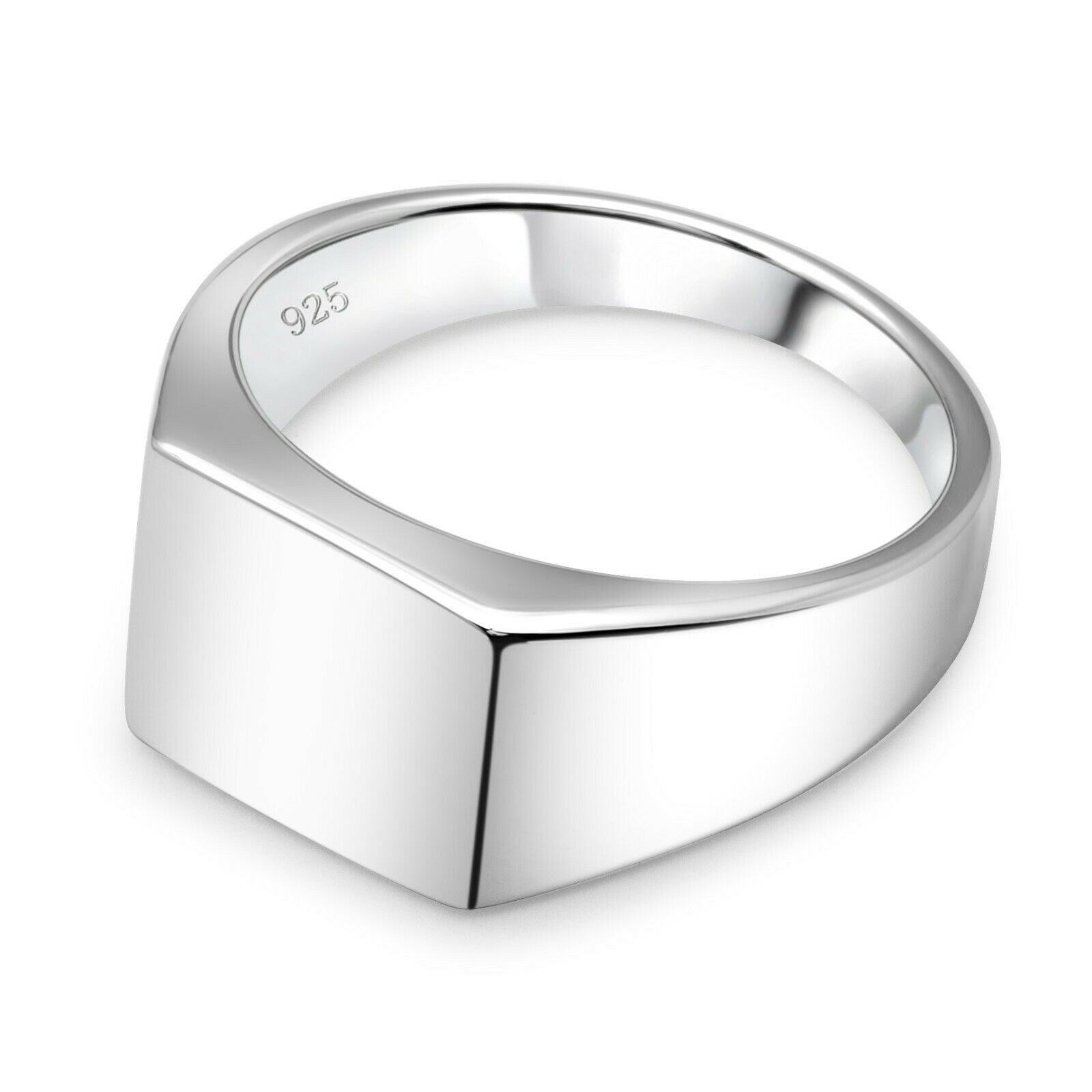 Silberring Gravurring Massiv 925er Silber, Rhodiniert Made in Italy für Her günstig online kaufen