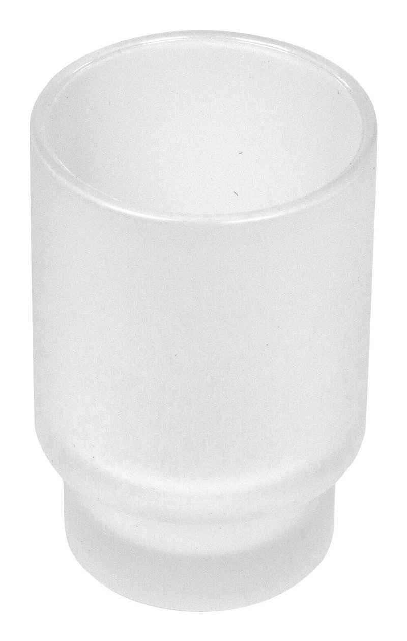 Keuco Zahnputzbecher Edition 300, Echtkristall-Mundglas für Glashalter 30050 - Mattiert