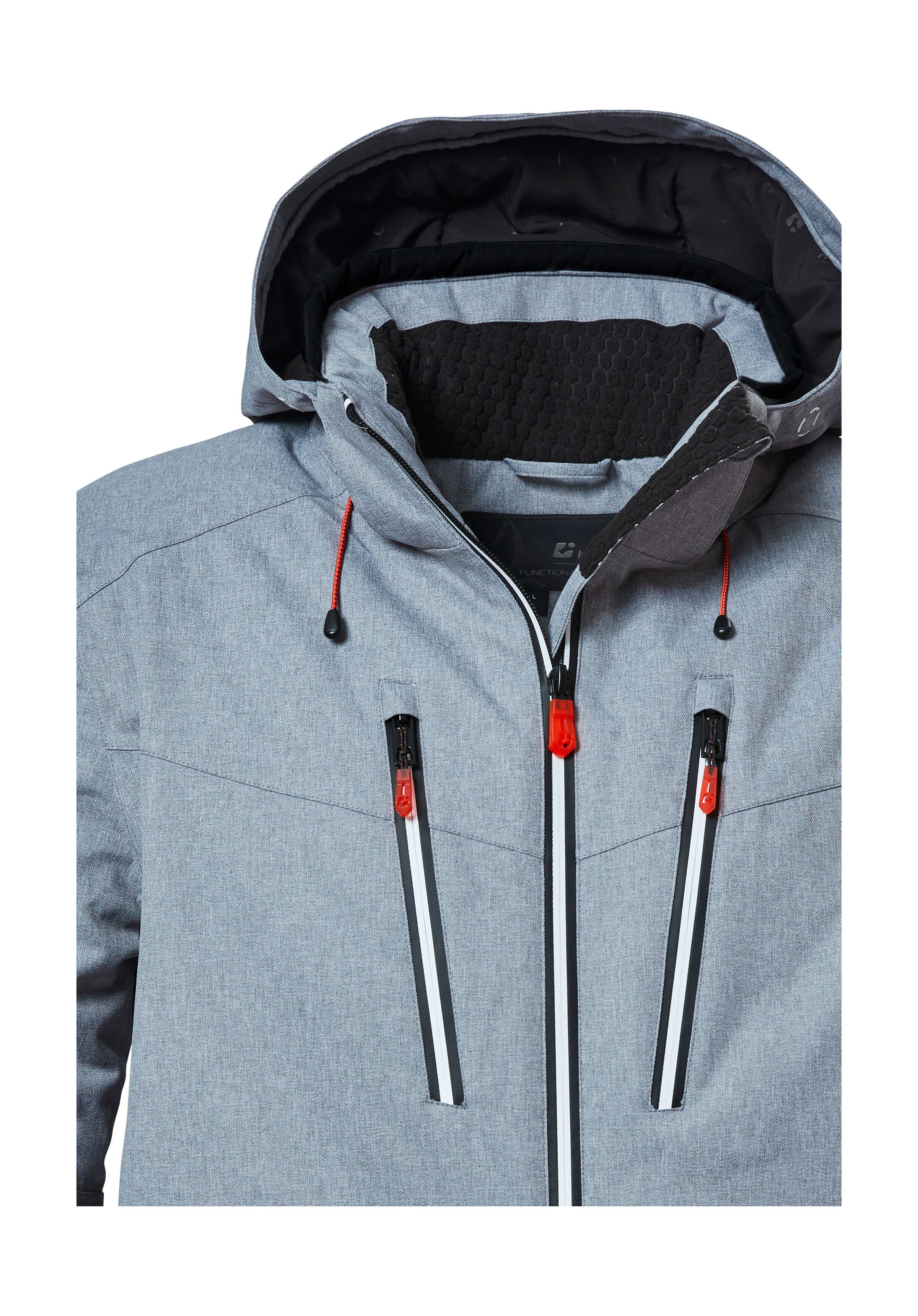 Killtec Skijacke KSW 310 MN SKI JCKT Wasserdichte Skijacke mit abnehmbarer Kapuze und Schneefang