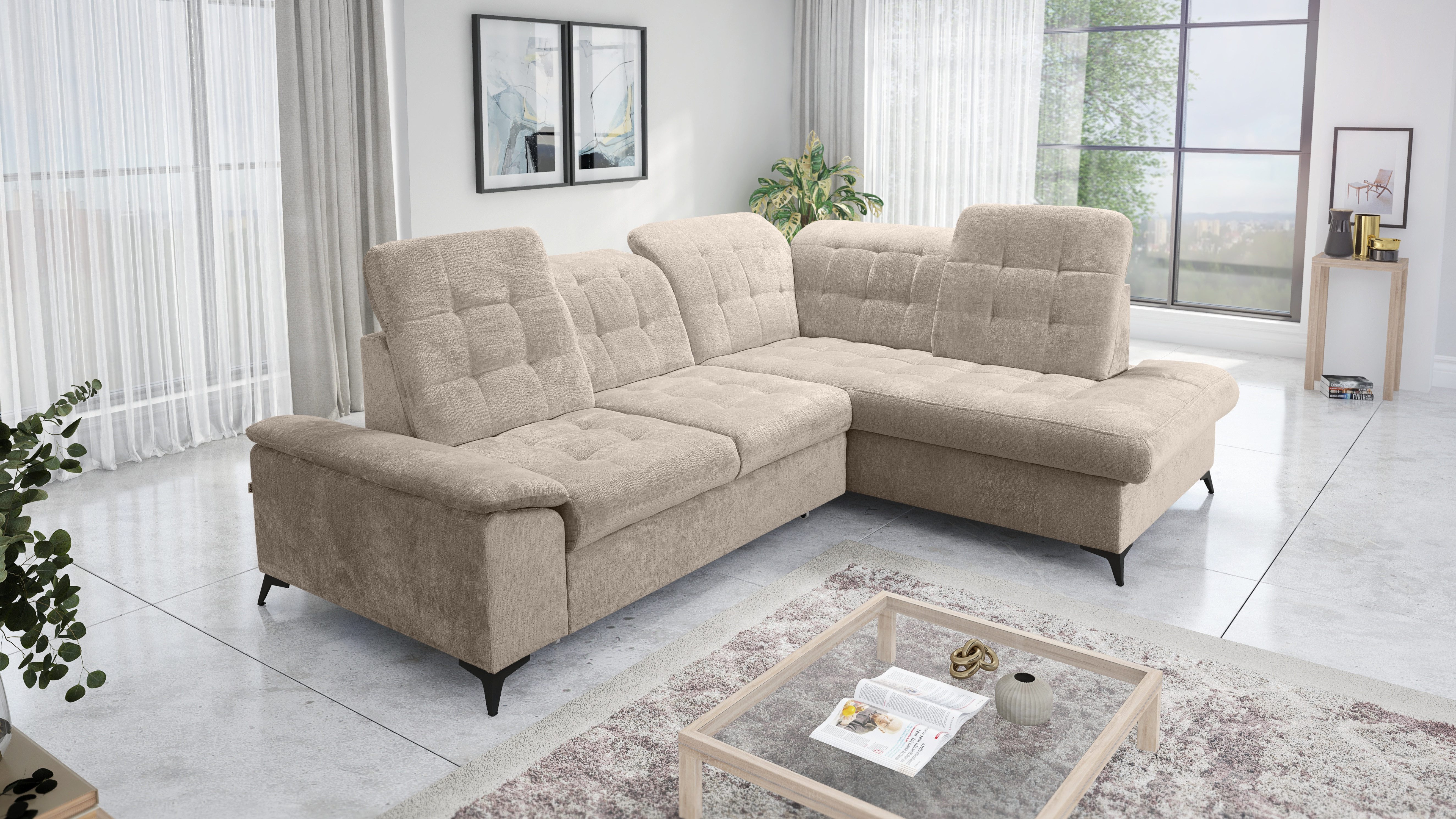 robin Ecksofa L-Form Ecksofa mit Schlaffunktion günstig online kaufen