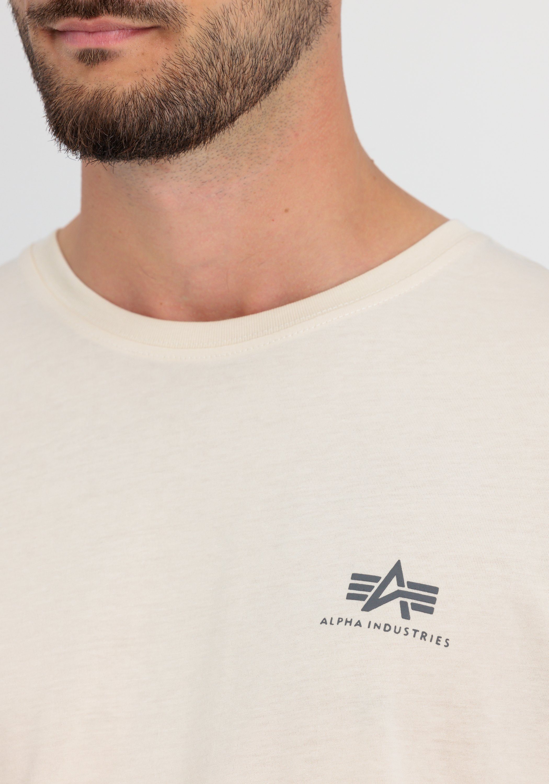 stream Industries jet white Men T-Shirts - Backprint Alpha T-Shirt T Alpha Industries