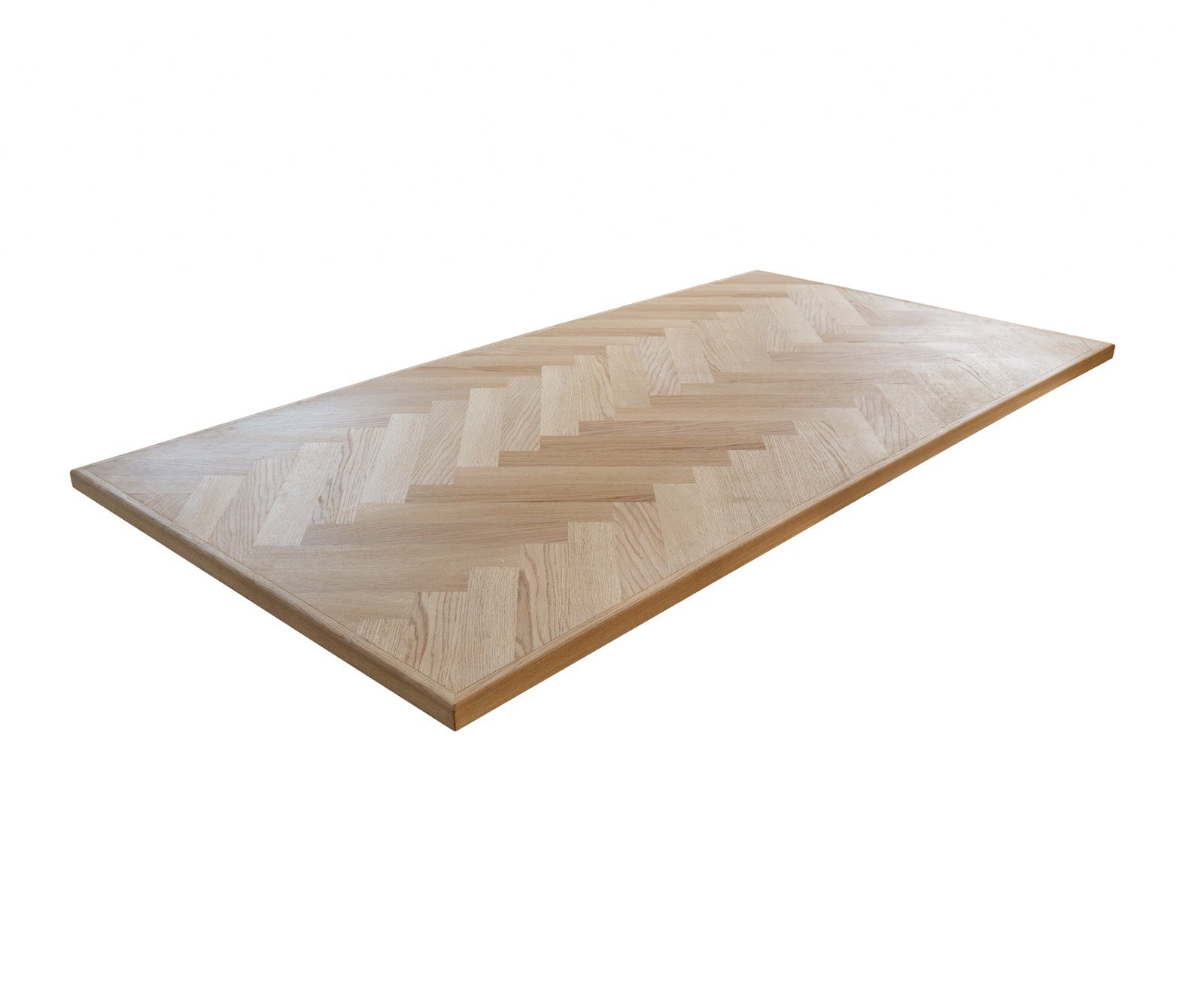 Natur DELIFE 200x100 Fishbone Eiche Edge-Pure, Esstischplatte