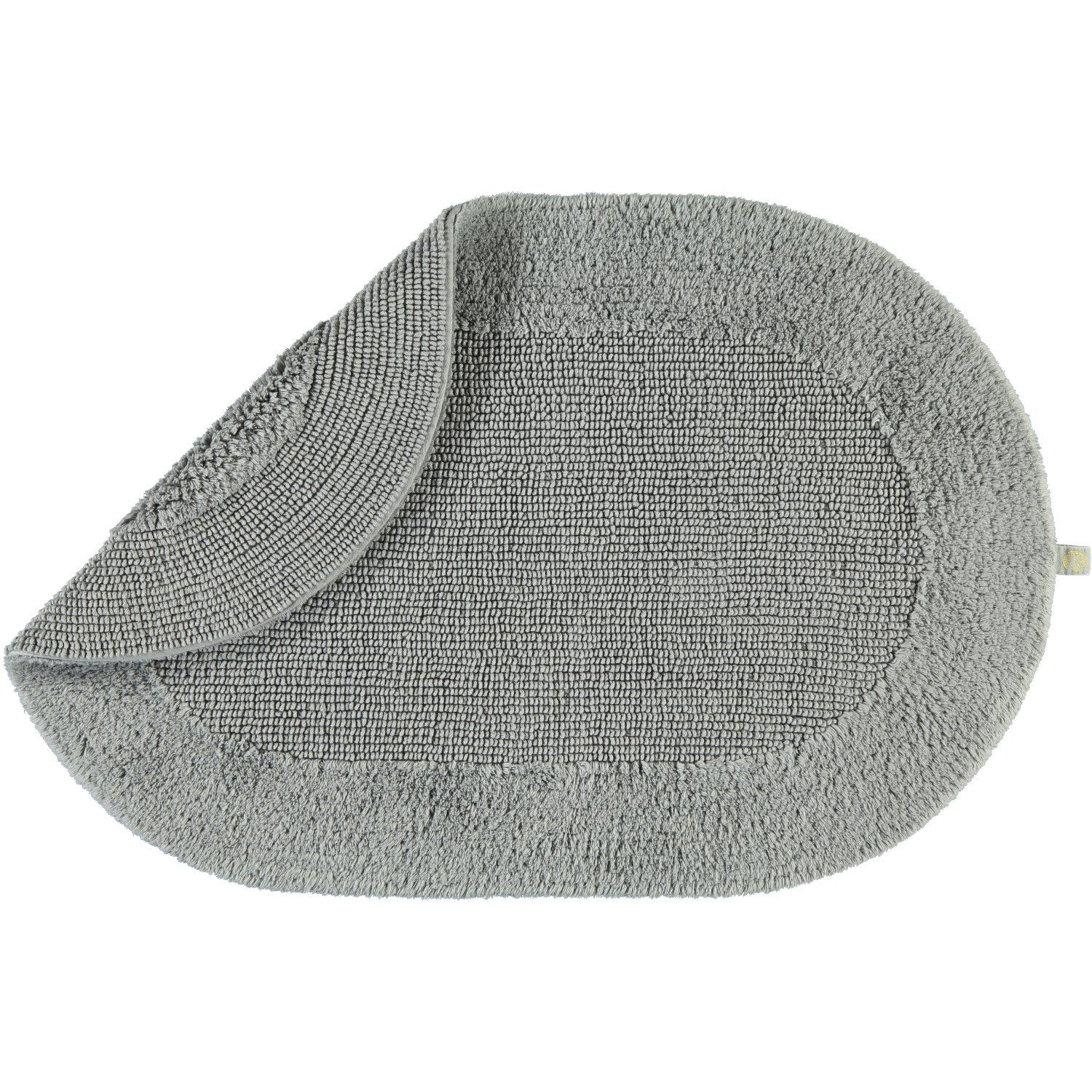 Rhomtuft Badematte Exquisit oval, 100% Baumwolle, oval, Wendemodell