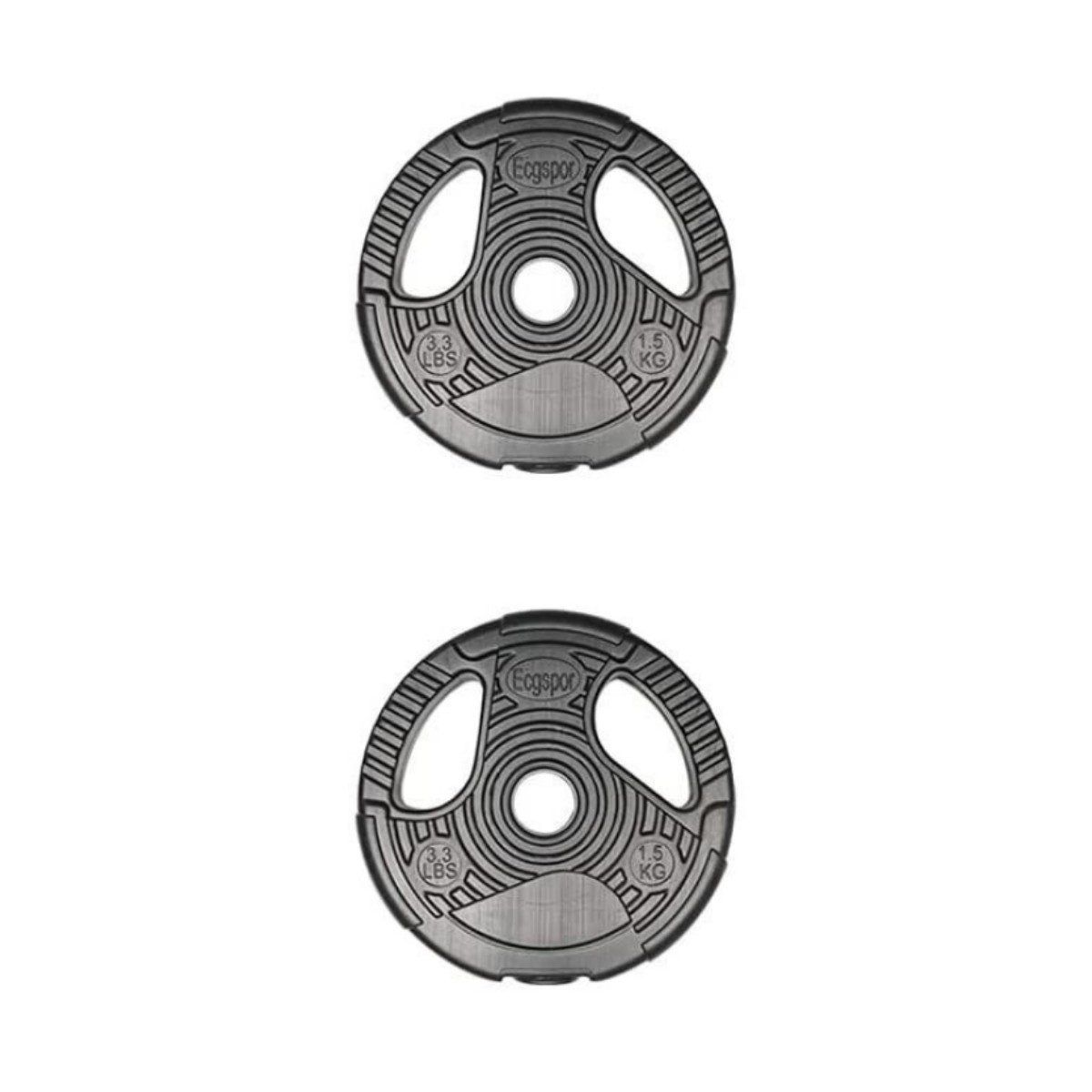 Fidusport Hantelscheiben Hantelscheiben 2 x 1,5 kg Ø 30 cm Zementgefüllt Gewichtsscheiben, Gewichte für Hantelset Hantel Gewichte Krafttraining Fitness