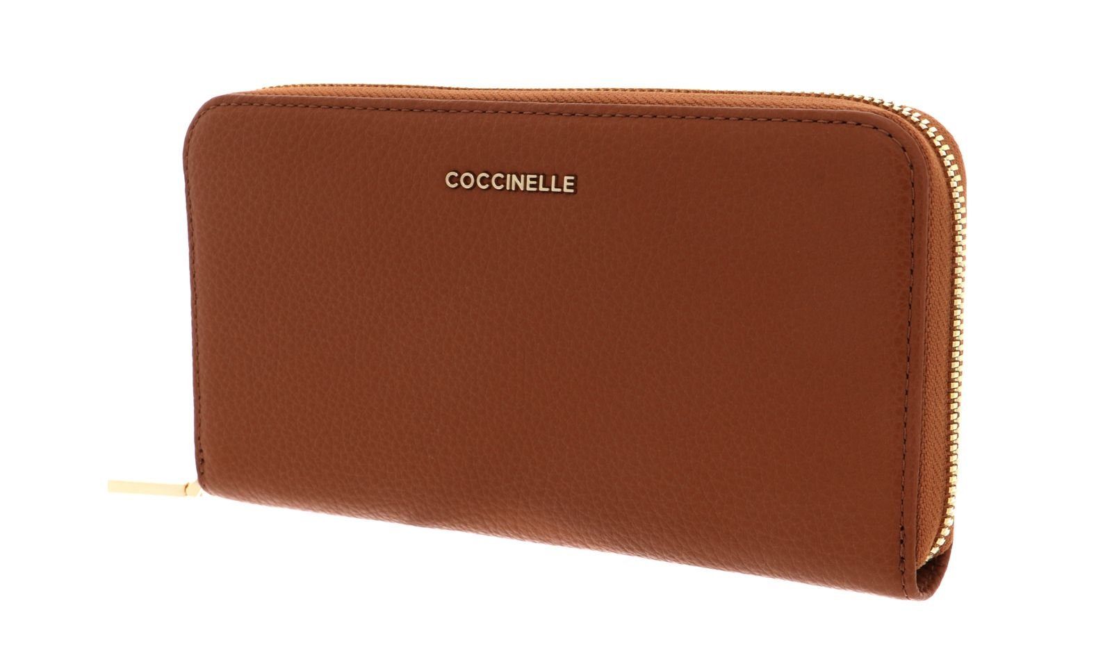 COCCINELLE Geldbörse Metallic Soft Caramel