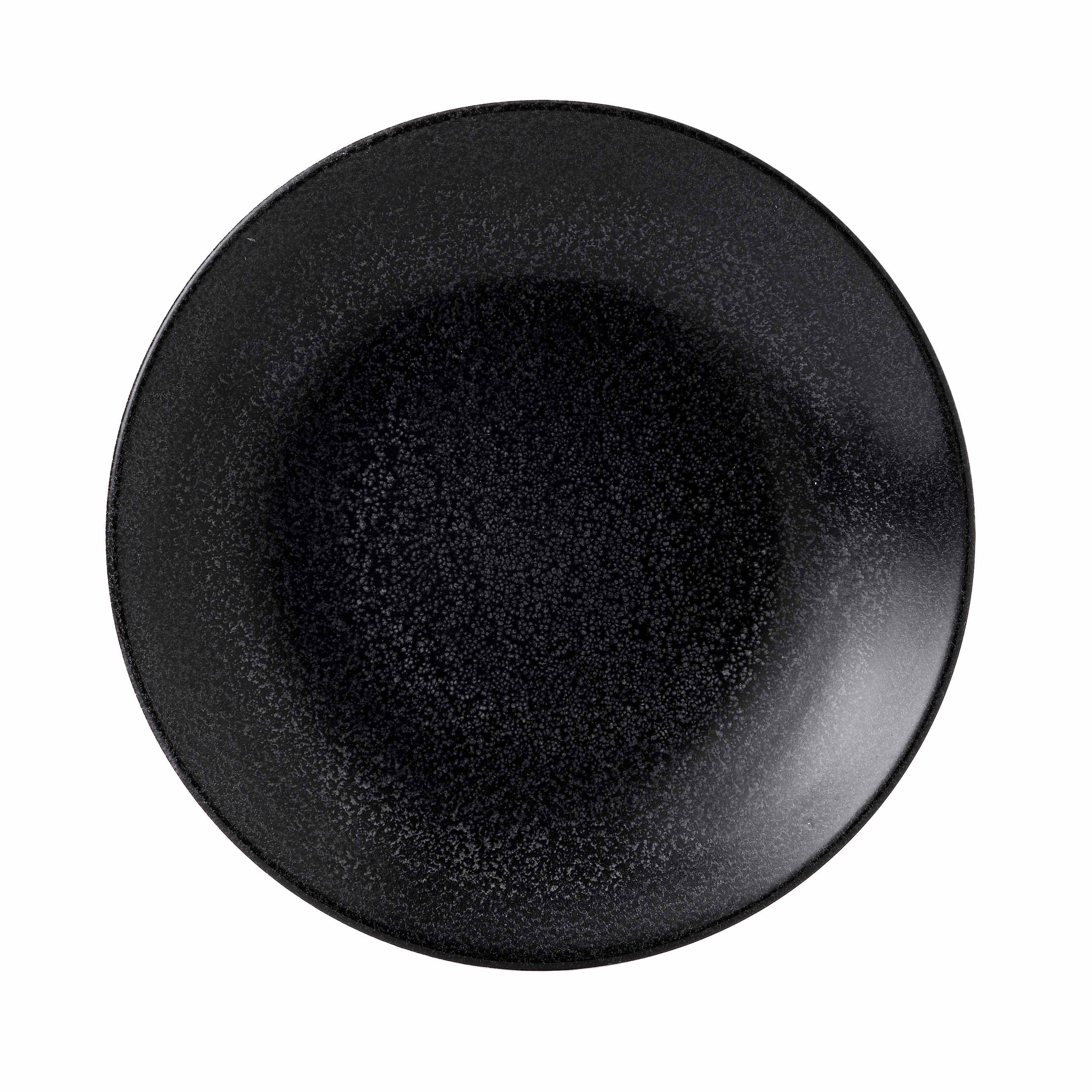 Origins Dudson Schwarz, Teller Black 28,1Cm Rund Tief Coup Midnight Porzellan Teller-Set Evo Feinstes Dudson