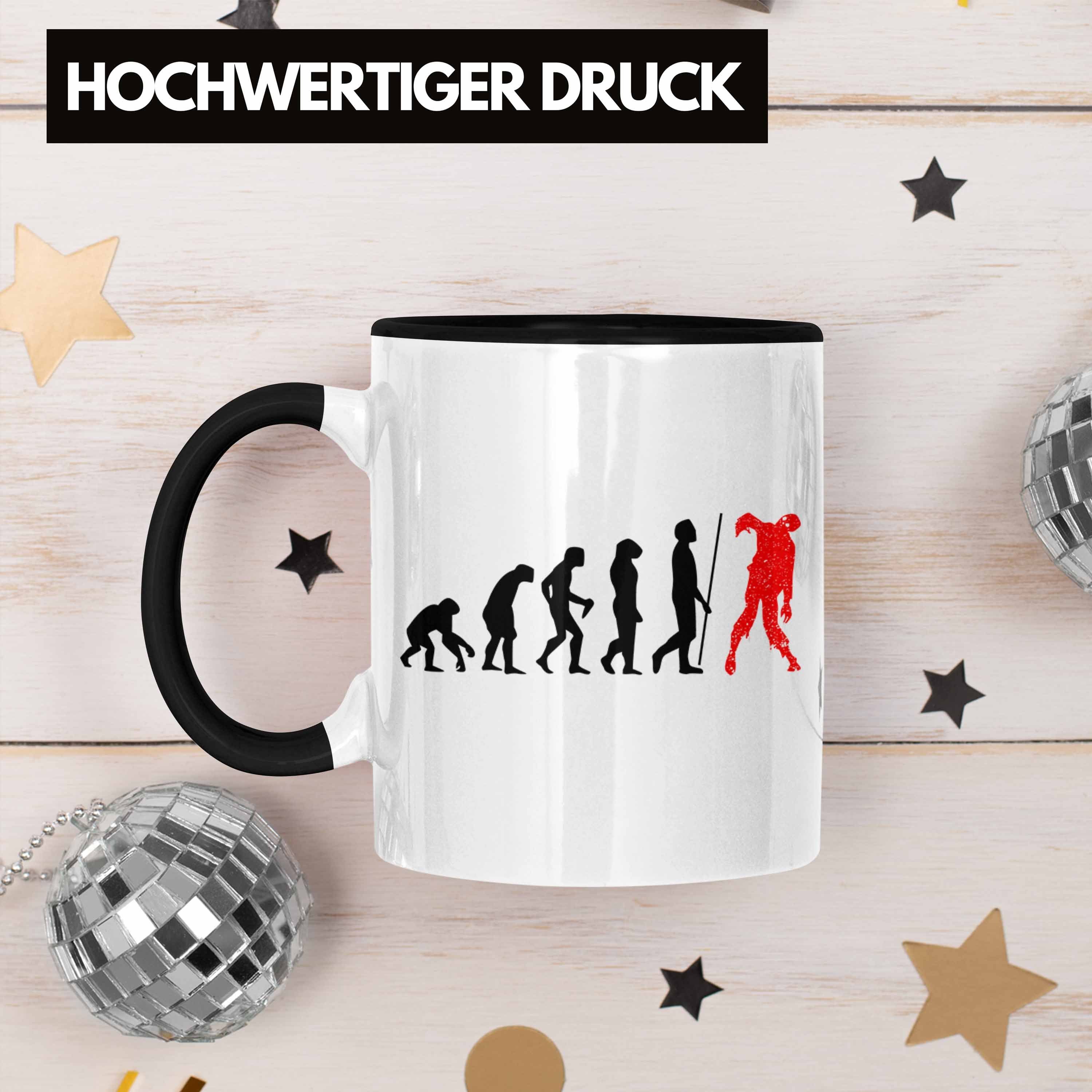 Dabbing Tasse Dekoration Skelet Halloween Schwarz Becher Trendation Kürbis Tasse